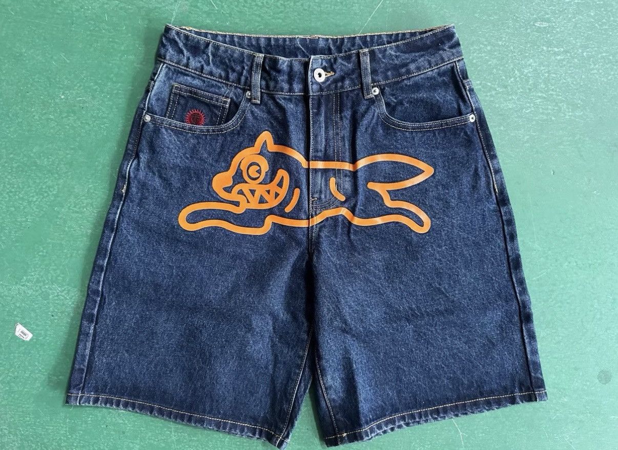 Billionaire Boys Club Billionaire Boys Club BBC ICECREAM Flying Dog Denim Shorts Size US 32 / EU 48 - 2 Thumbnail