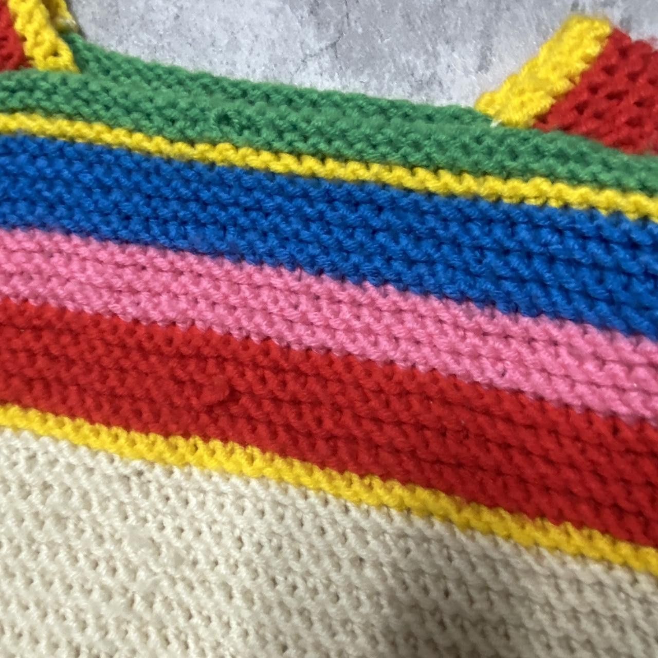 Other Multi-coloured crochet sweater with a retro vibe Size ONE SIZE - 3 Thumbnail