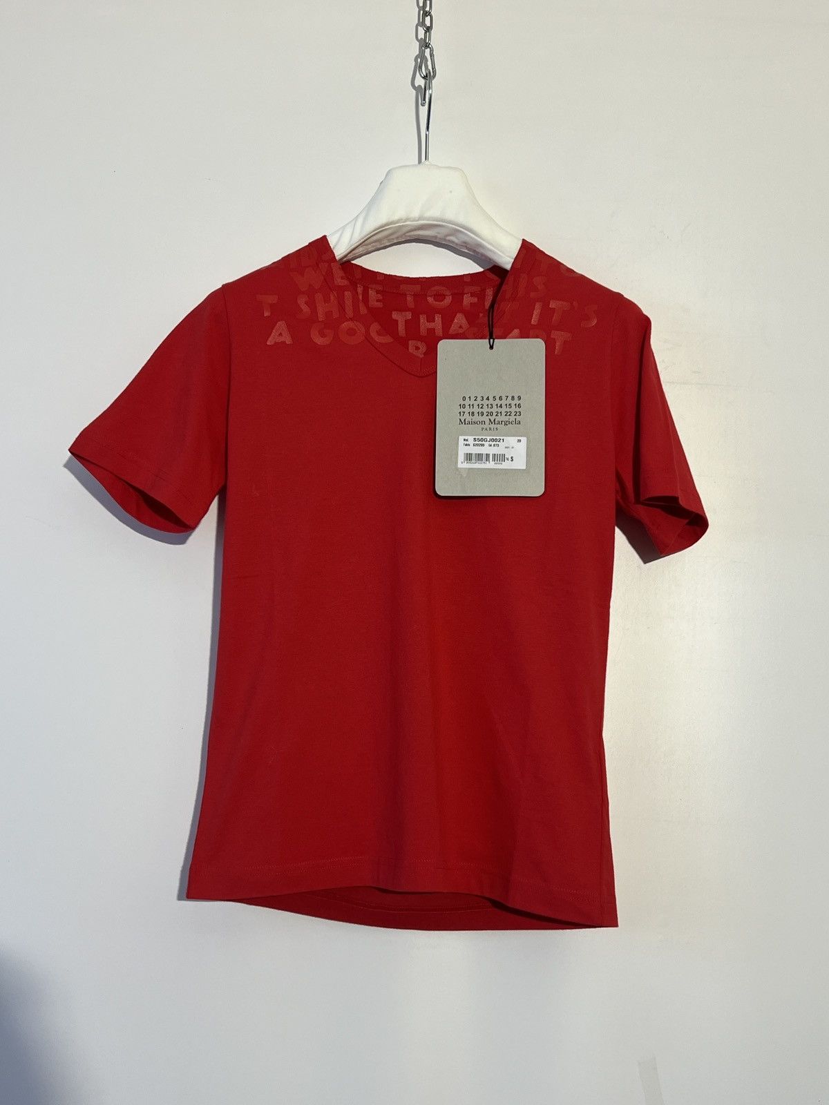MAISON MARGIELA｜ (S50GC0705 S24567 103) MAISON MARGIELA - T-shirt with embroidered logo | Leam Roma