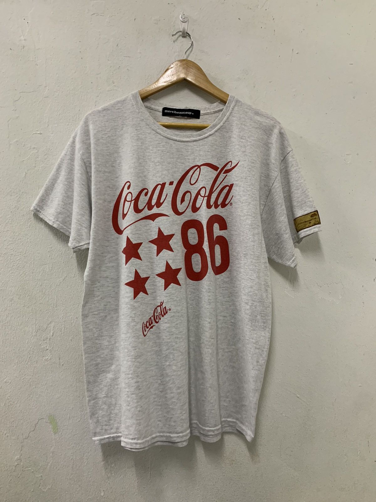 Coca Cola Mercibeaucope X Coca Cola Grey Shirt Size US M / EU 48-50 / 2 - 1 Thumbnail