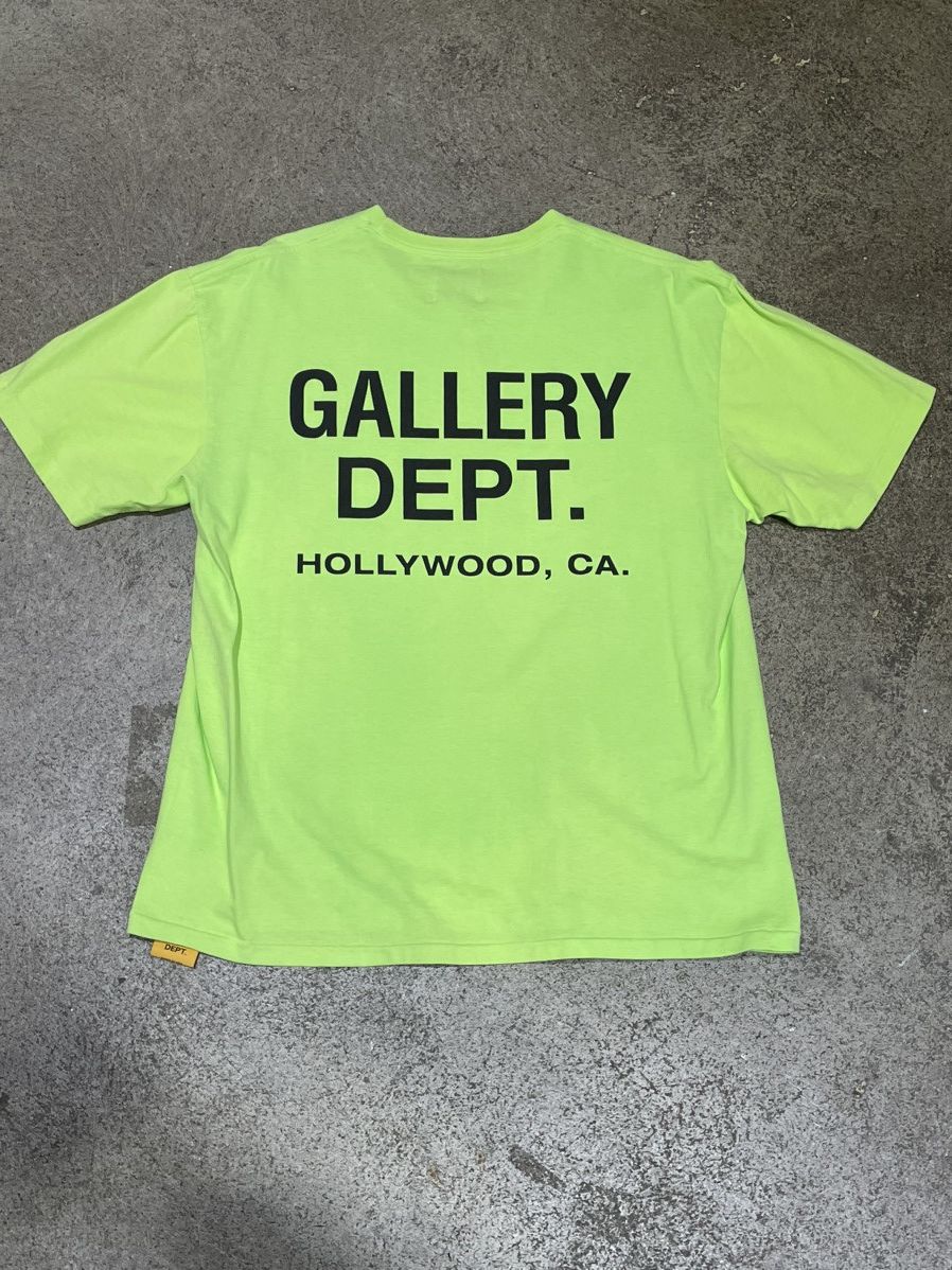 Gallery Dept. Gallery Dept. Souvenir T-shirt Lime Green Size US L / EU 52-54 / 3 - 4 Thumbnail