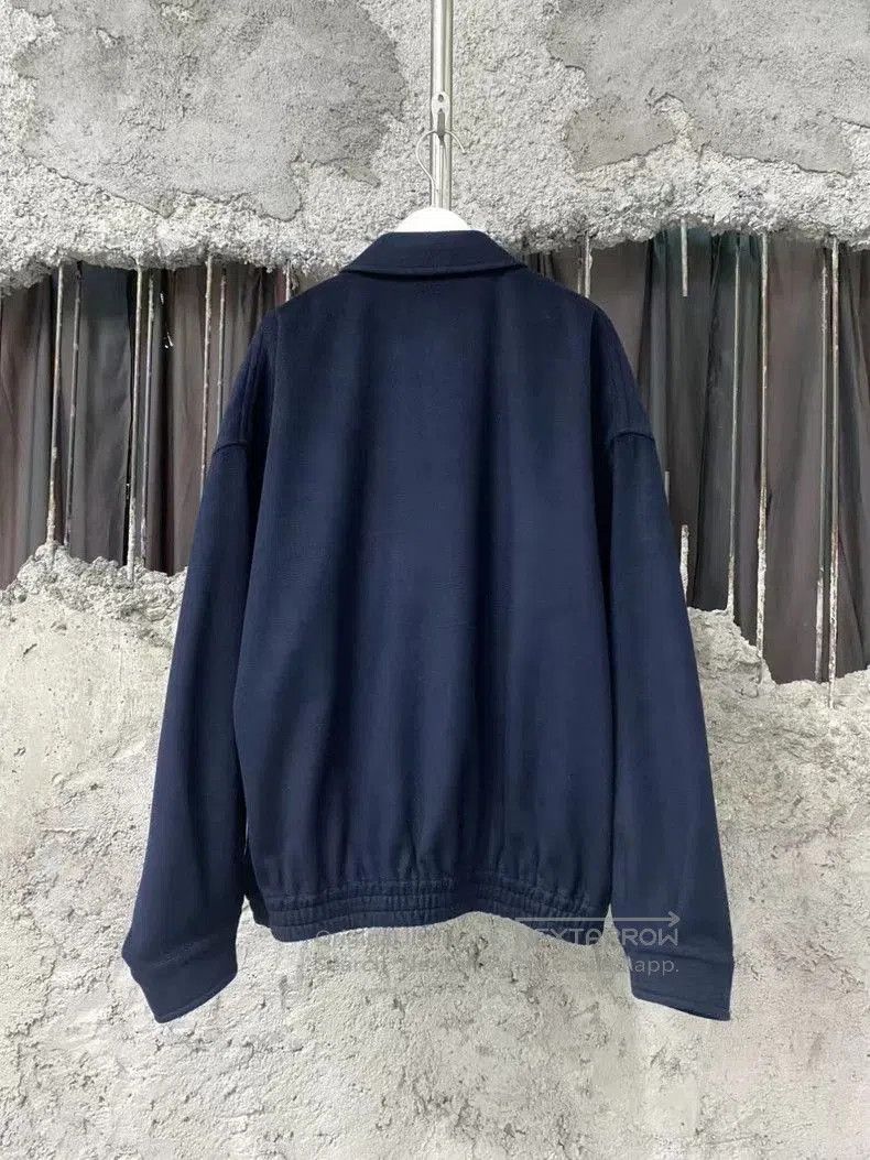Prada Miu Miu Navy Blue Logo Cashmere Jacket. Size US M / EU 48-50 / 2 - 2 Thumbnail