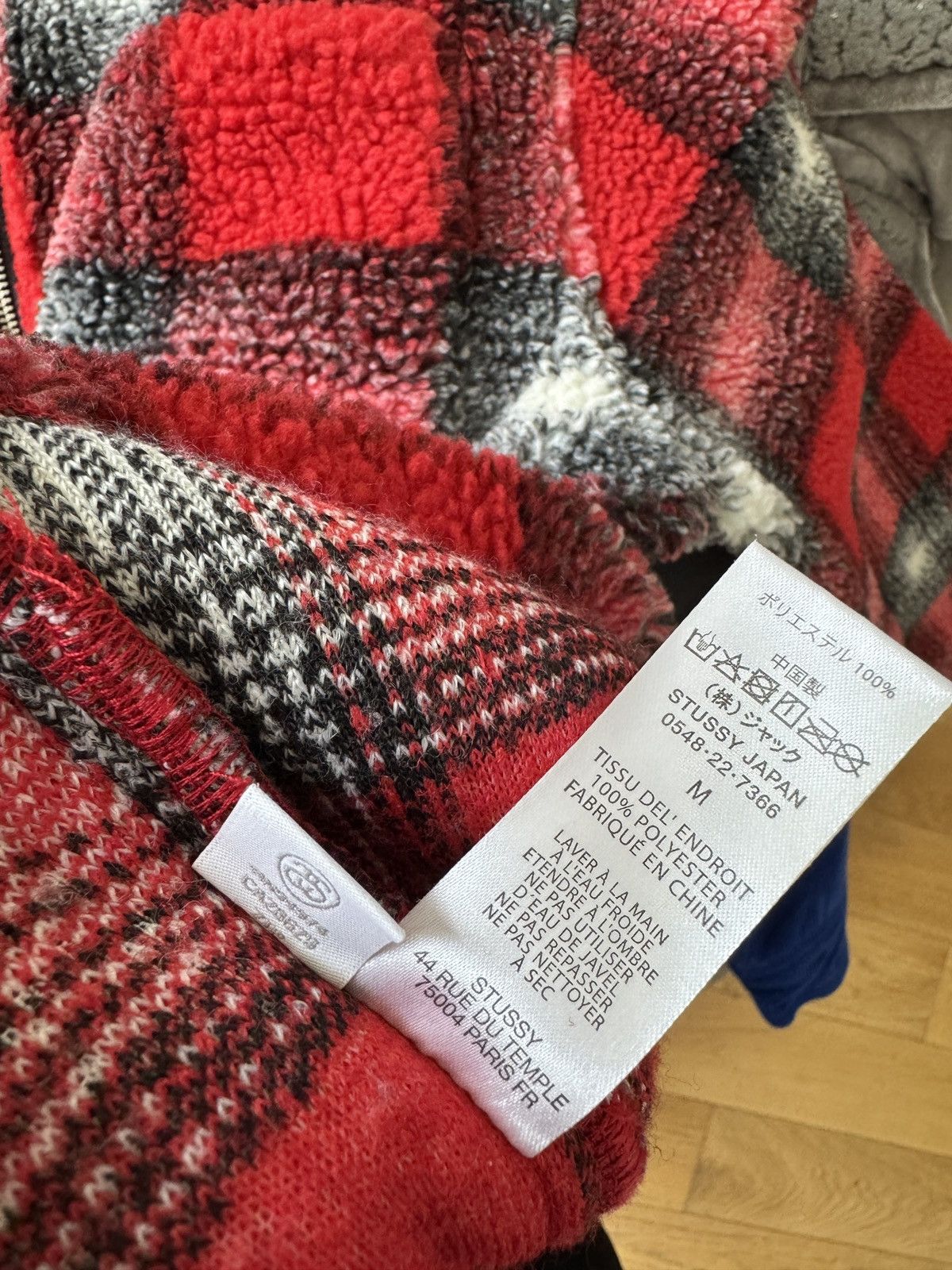 Stussy Shadow Plaid Sherpa Size US M / EU 48-50 / 2 - 5 Thumbnail