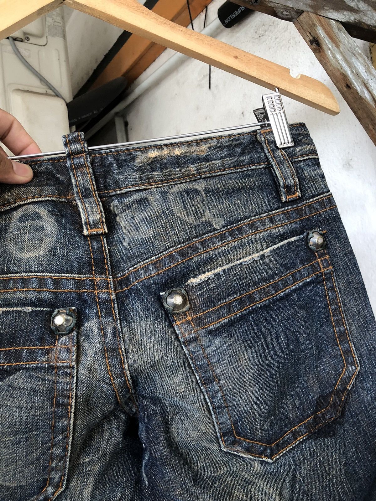 Dsquared2 Rare🔥 Dsquared2 Distressed Flare Denim Jeans Punk Size 26" / US 2 / IT 38 - 11 Thumbnail