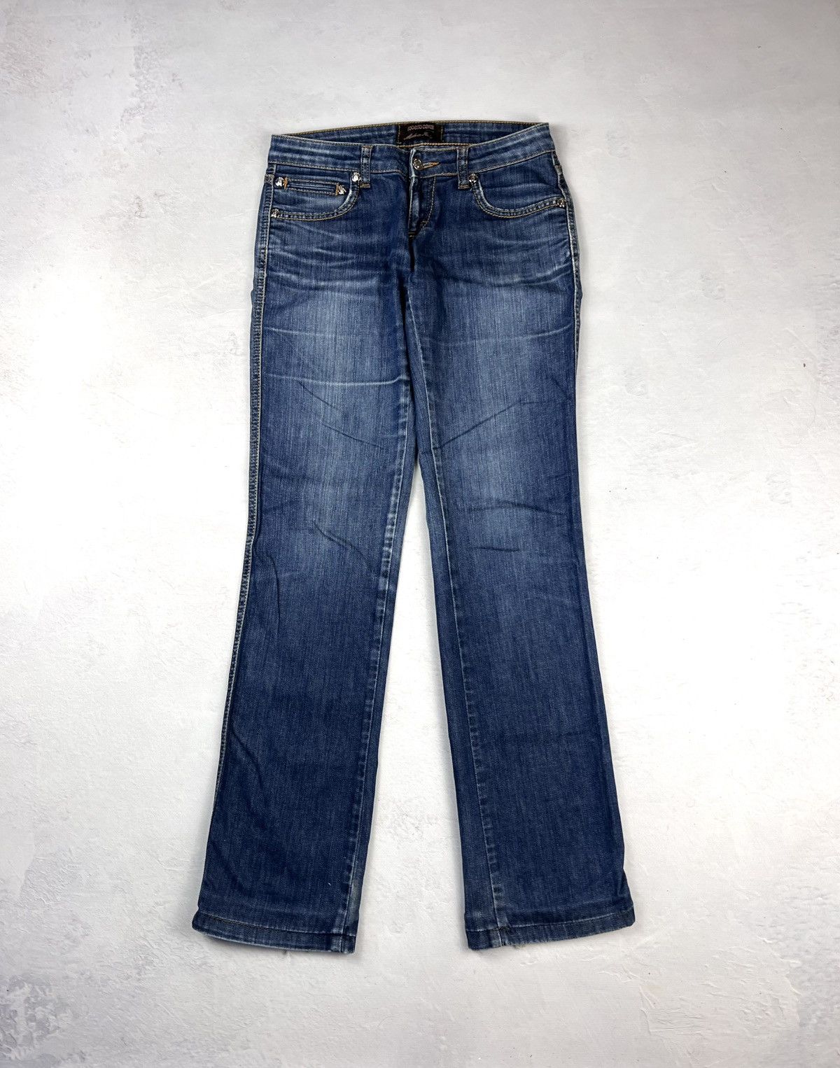 Japanese Brand × Roberto Cavalli × Vintage Avant Garde Japanese Denim Roberto Cavalli Y2k Classic Style Size 27" / US 4 / IT 40 - 2 Thumbnail