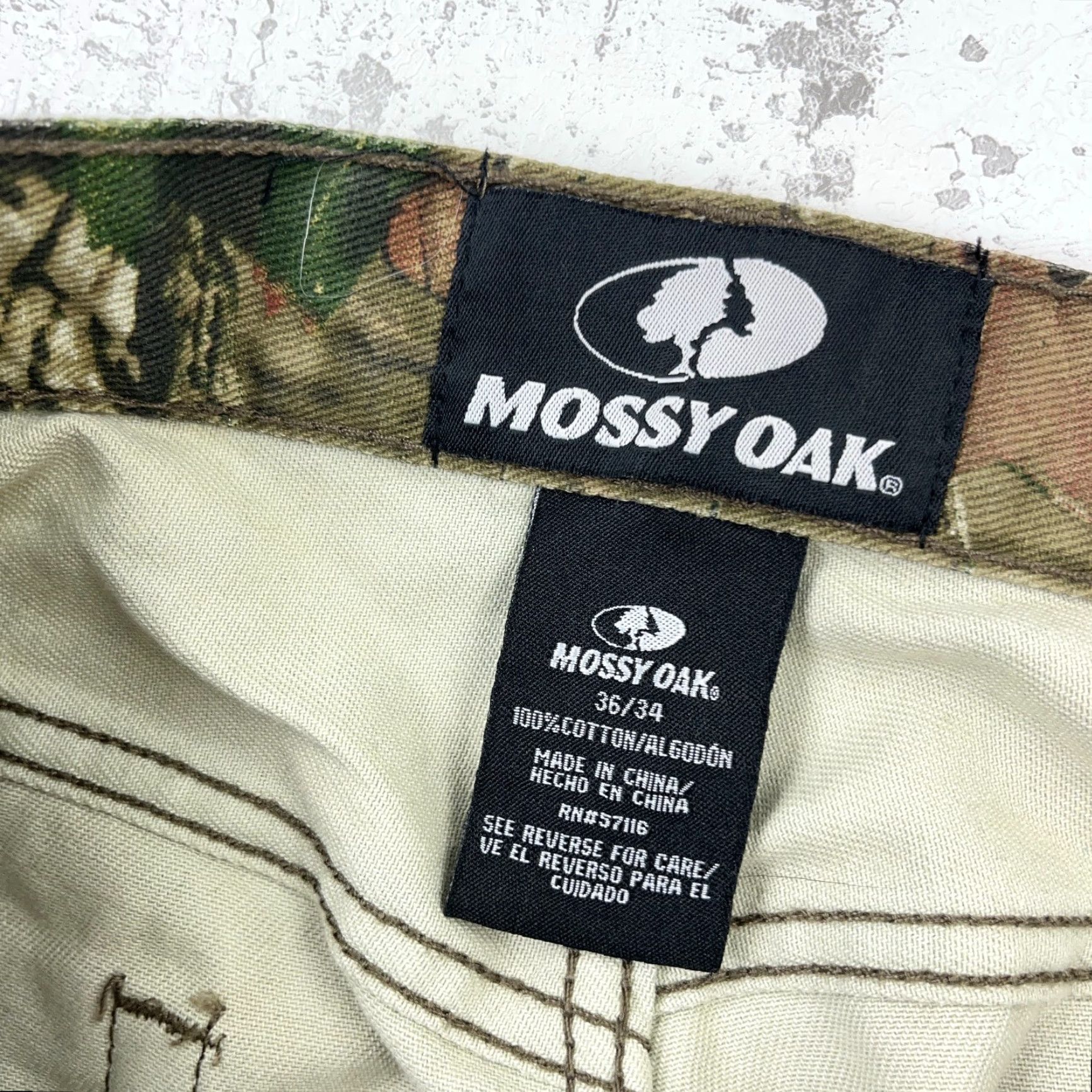 Vintage Vintage Mossy Oak Jeans Men 36x34 Denim Straight Leg 5-Pocket Camo Brown Mossy Oak Mens Jeans Size US 36 / EU 52 - 3 Thumbnail