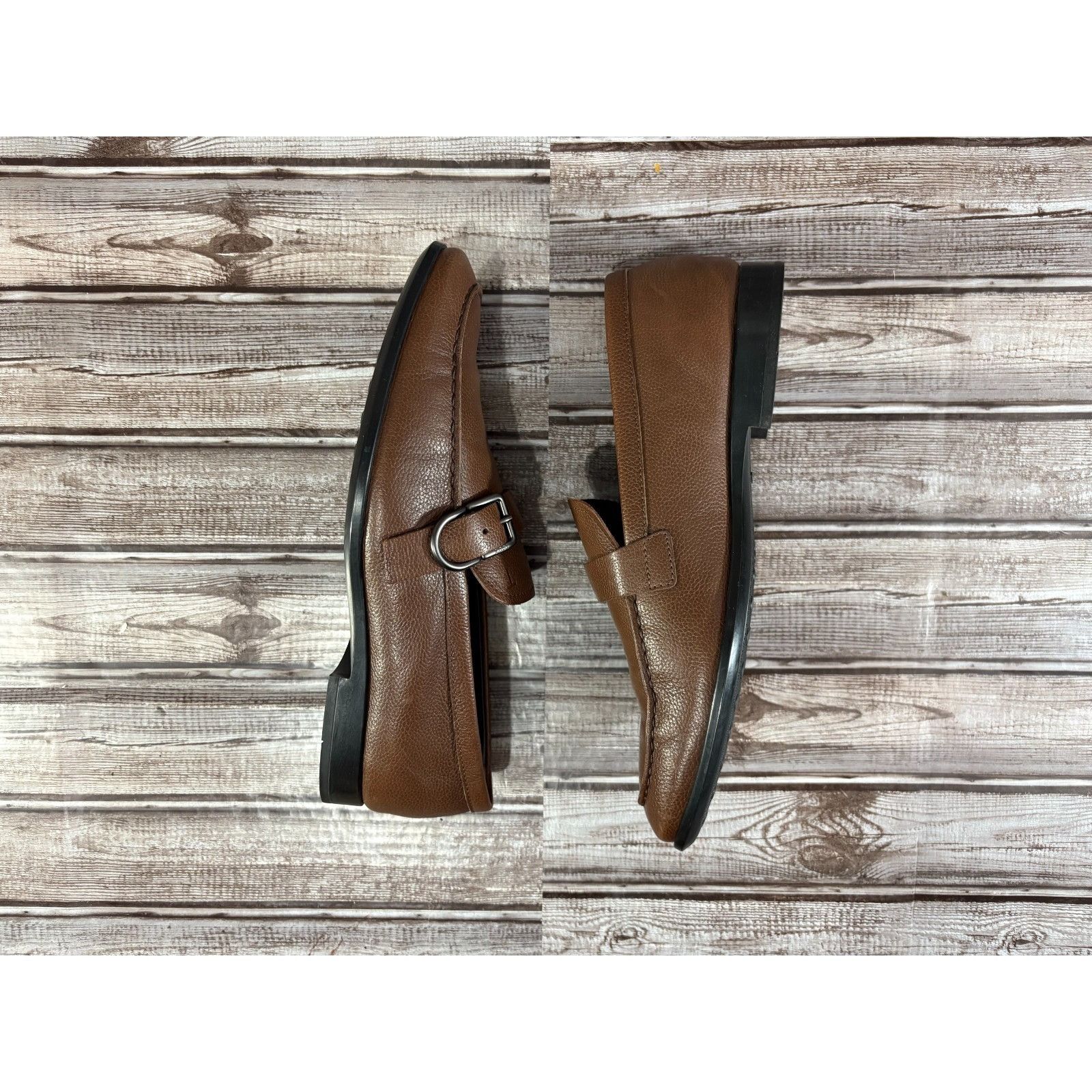 Tod's Tod's Fibbia moccasin Leather Loafers size 7 US color brown Size US 7 / EU 40 - 5 Thumbnail