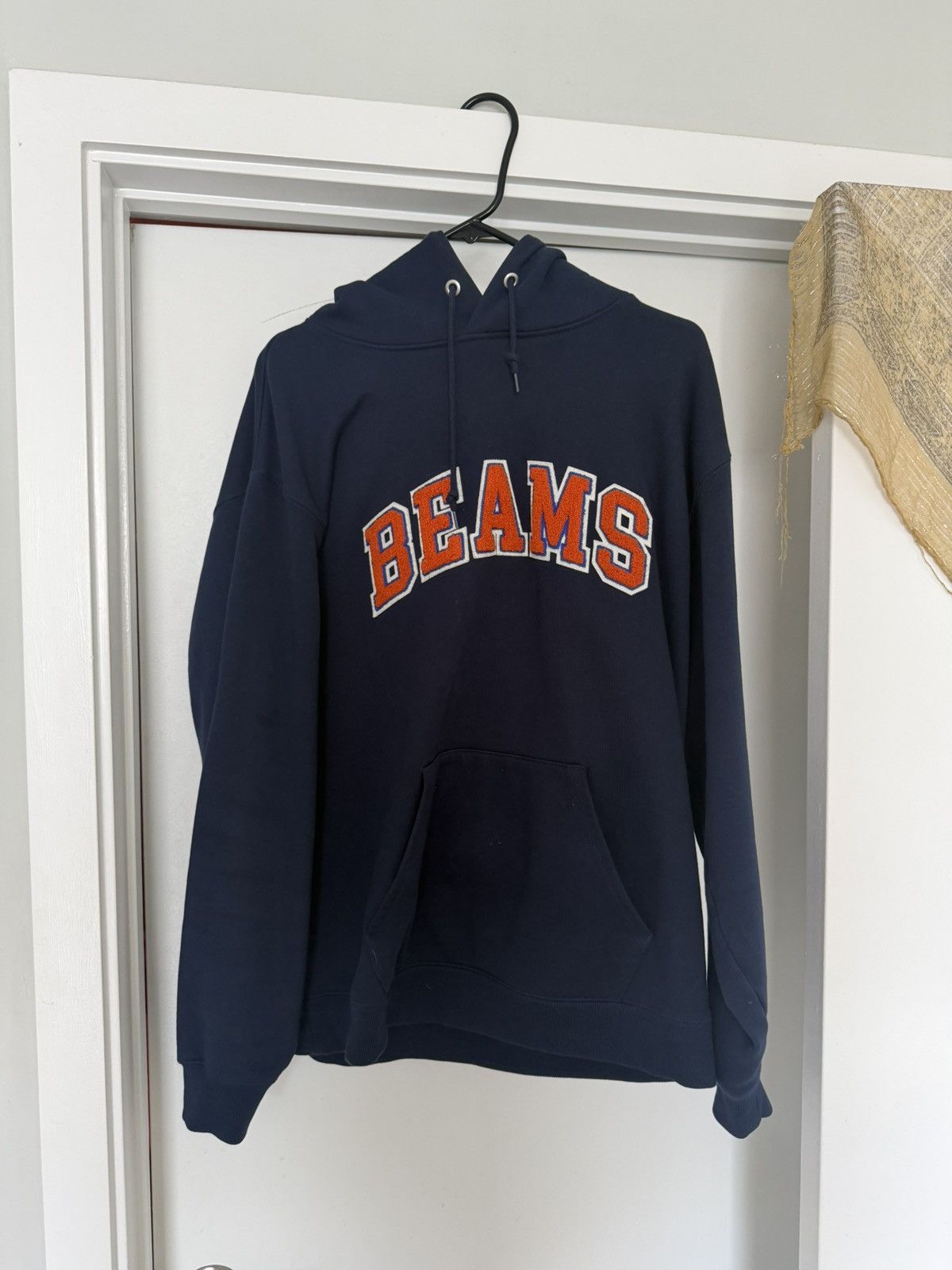 Beams Japan Navy Beams Collegiate Hoodie (Read Description) Size US M / EU 48-50 / 2 - 1 Thumbnail