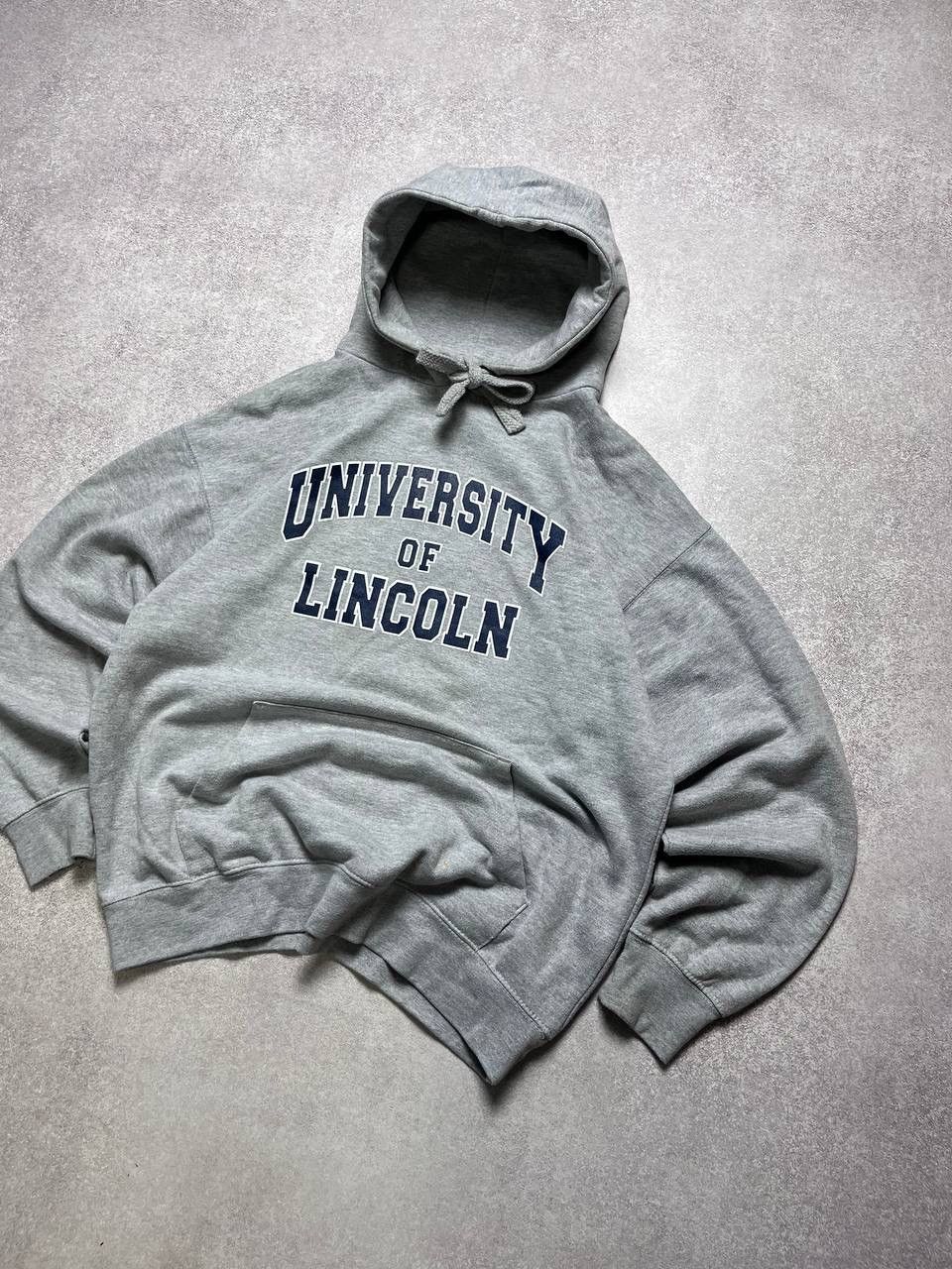Vintage Vintage University Of Lincoln Boxy Hoodie Y2K L Size US L / EU 52-54 / 3 - 3 Thumbnail