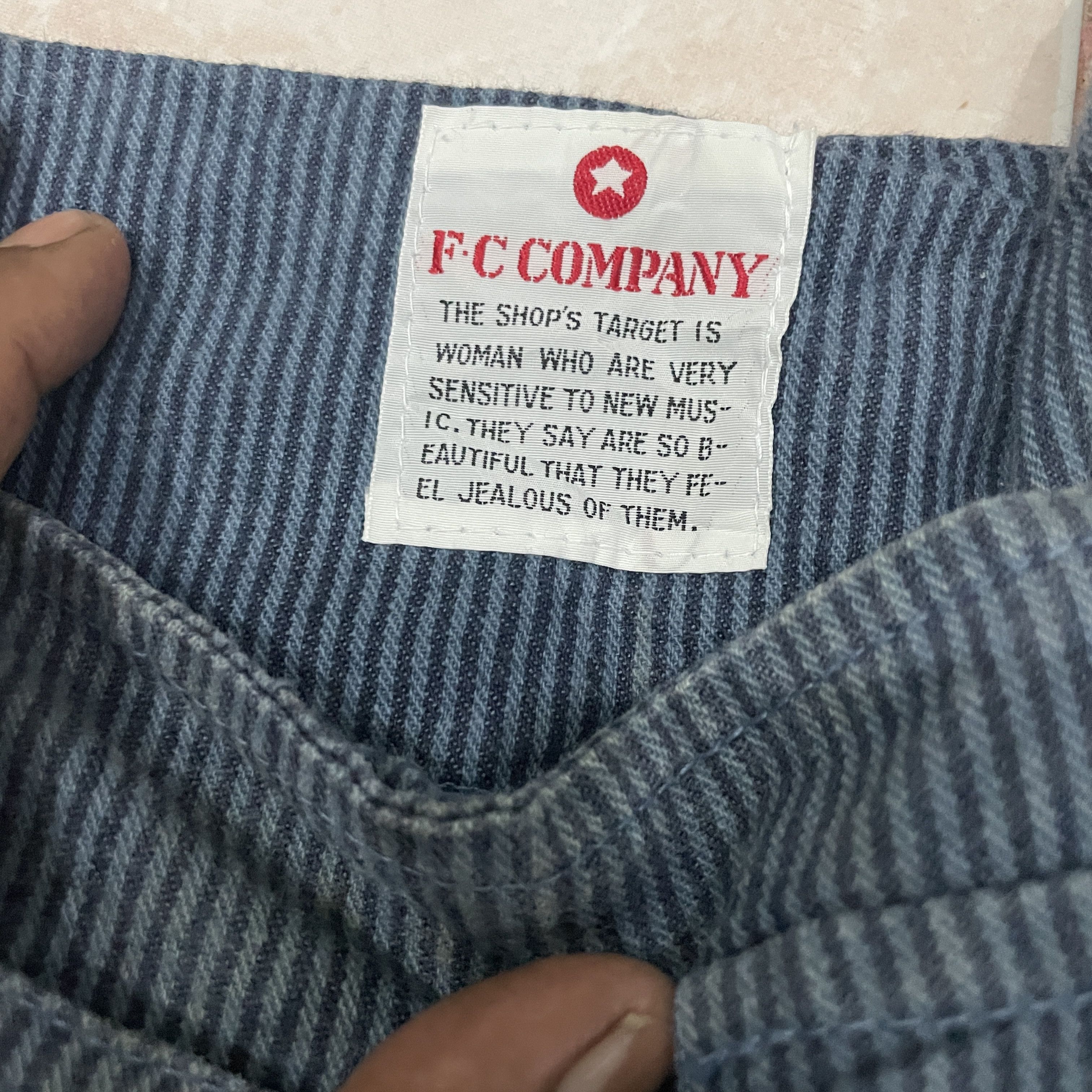 Japanese Brand Vintage Fc Company Hickory Stripe Overall Size US 42 / EU 58 - 5 Thumbnail
