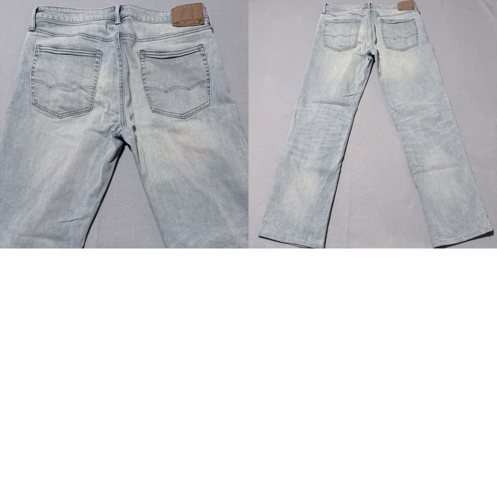 American Eagle Outfitters American Eagle Jeans Men's Light Wash Denim Stretch Classic Straight - 33X34 Size US 33 - 9 Thumbnail
