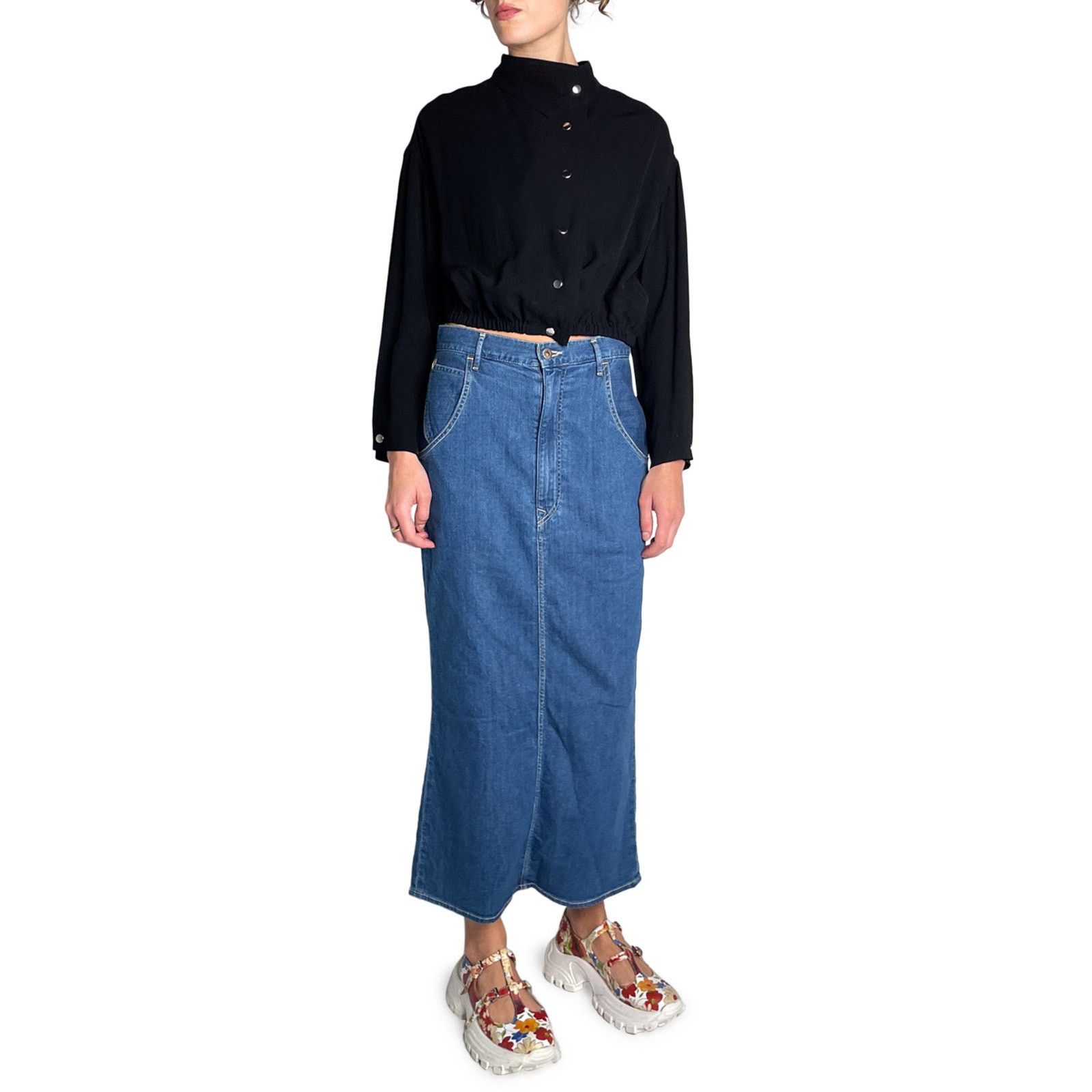 Kapital Kapital Japanese Denim Skirt Size 26" / US 2 / IT 38 - 1 Thumbnail