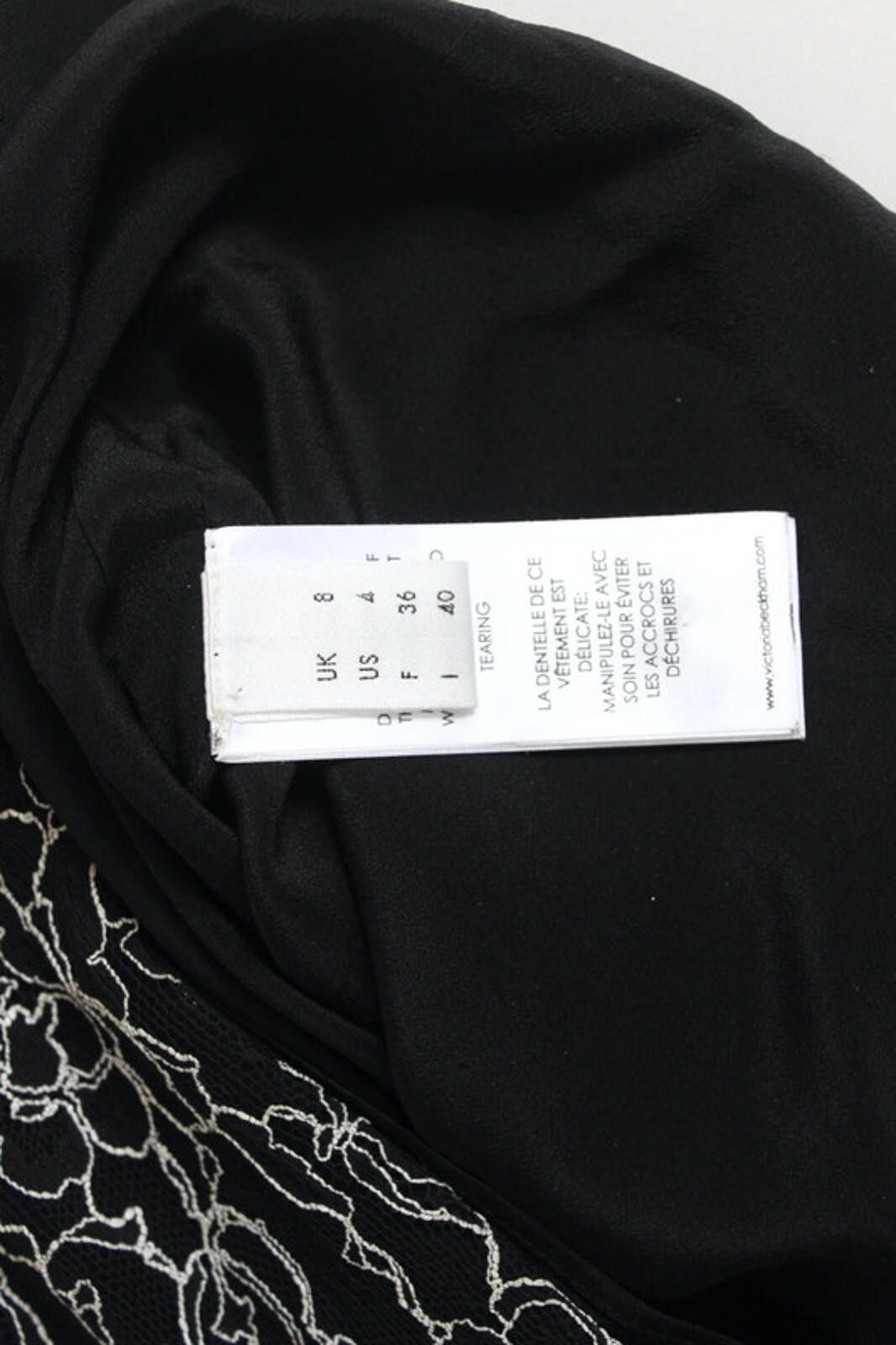 Other Victoria Beckham Black Lace Swan Shift Dress UK 8 Size S / US 4 / IT 40 - 6 Thumbnail