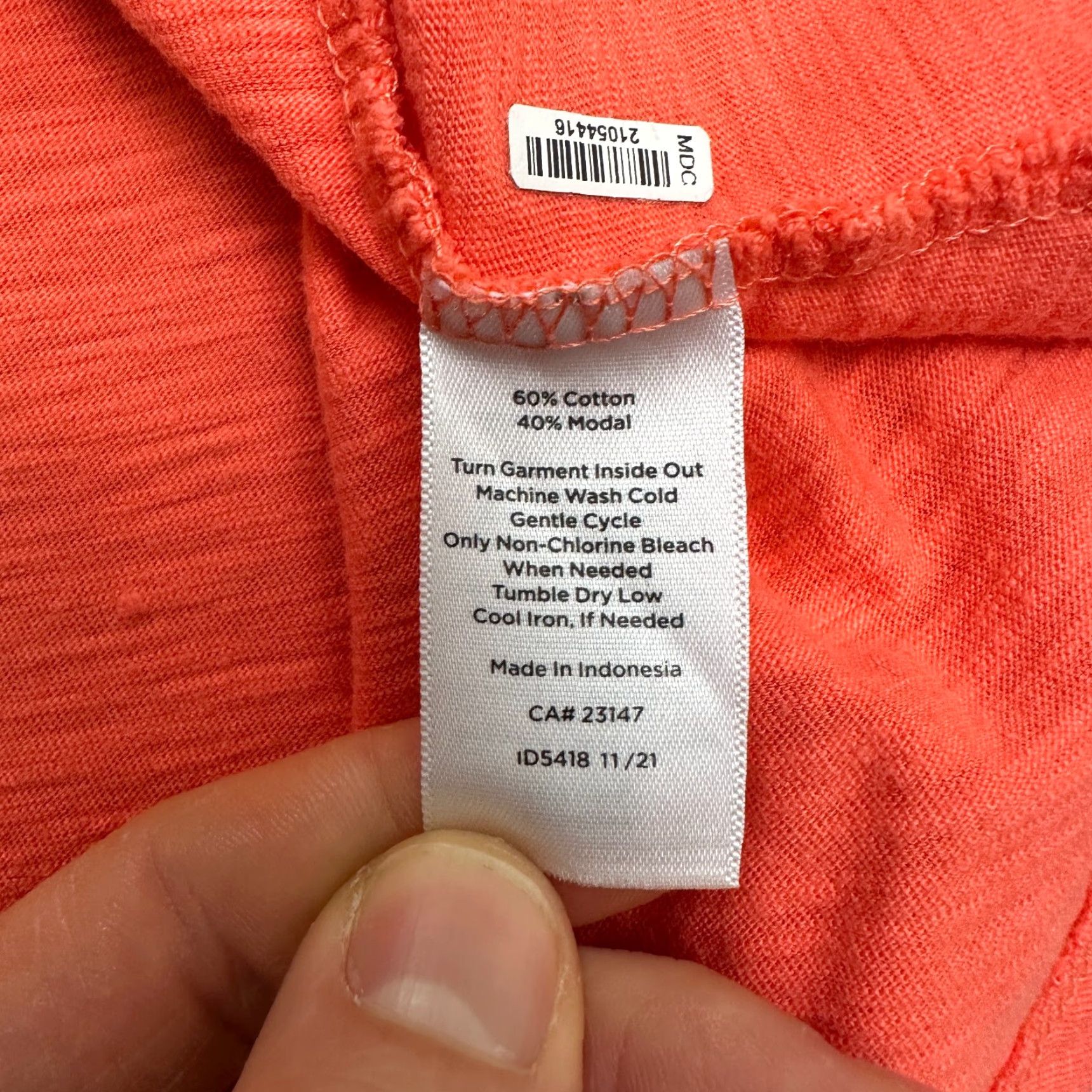 Talbots Talbots Petite T-Shirt Shirt Womens L Orange Round Neck Short Sleeve Basic Everyday Casual Size L / US 10 / IT 46 - 6 Thumbnail