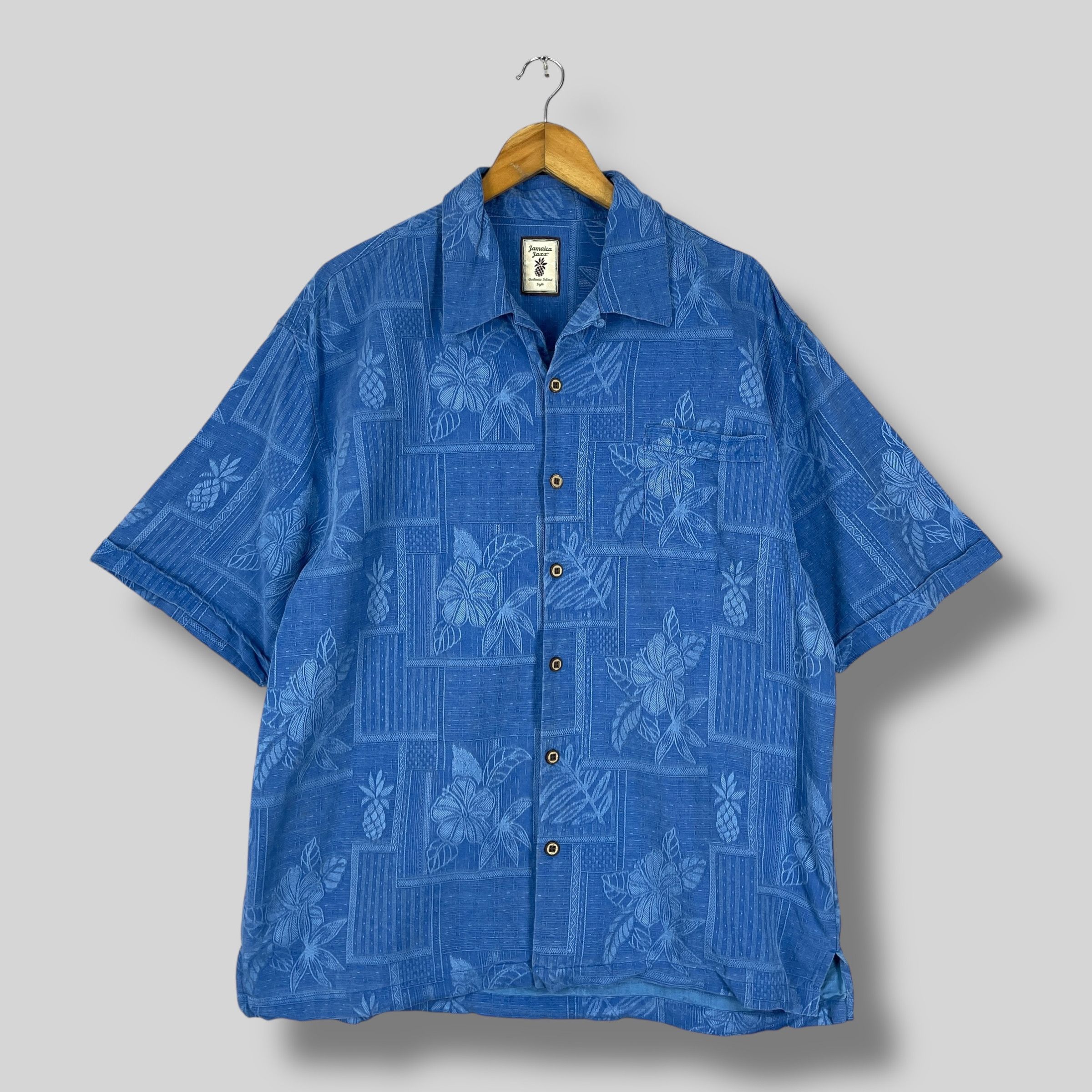 Vintage Vintage JAMAICA JAXX Aloha Tropical Motive Hawaii Shirt Size US L / EU 52-54 / 3 - 1 Thumbnail
