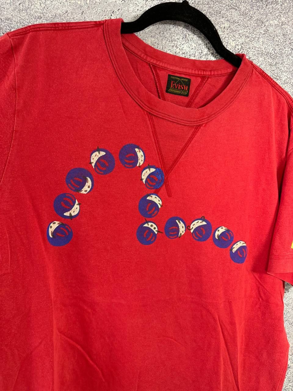 Evisu × Vintage Vintage Evisu Big Logo Red Tee y2k Large Size US L / EU 52-54 / 3 - 6 Thumbnail