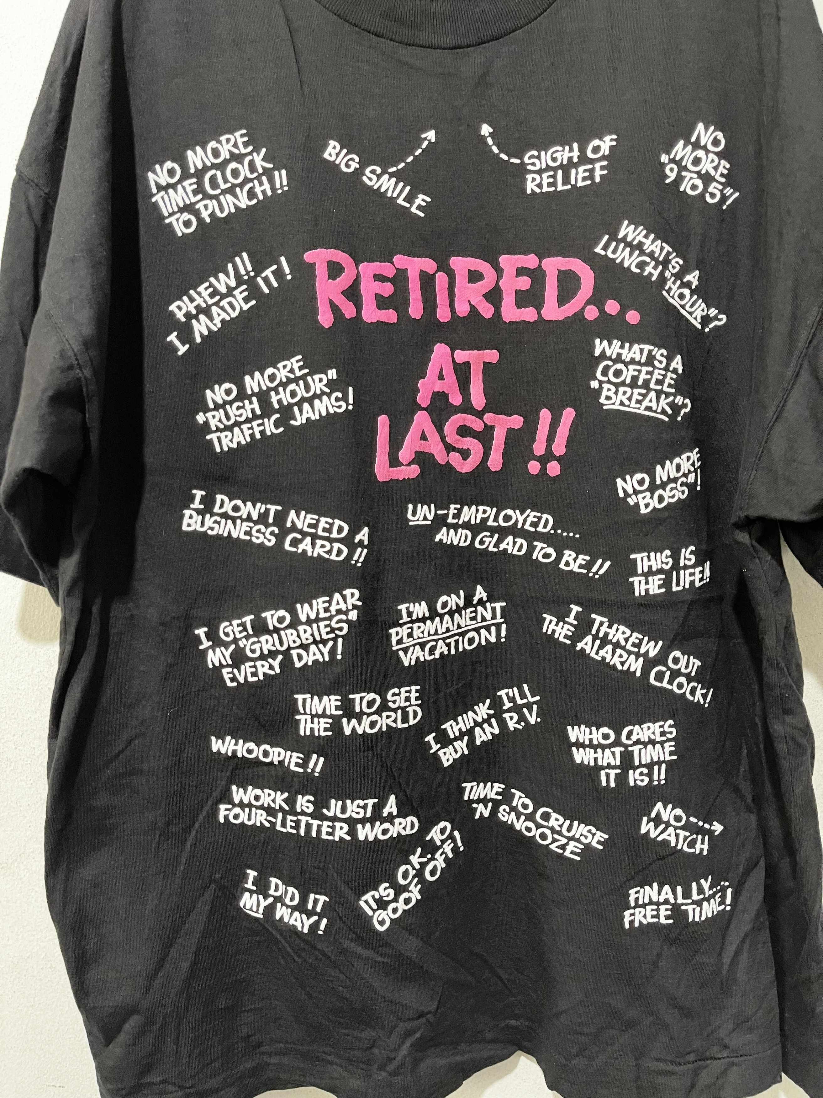Arts & Science × Vintage Vintage 90s Retired at Last Shirt Size US XL / EU 56 / 4 - 2 Thumbnail