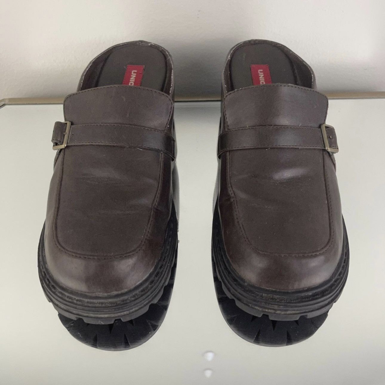 UNIONBAY UNIONBAY Vintage 90s Y2K Brown Faux Leather Slip On Loafers Size US 7.5 / IT 37.5 - 6 Thumbnail