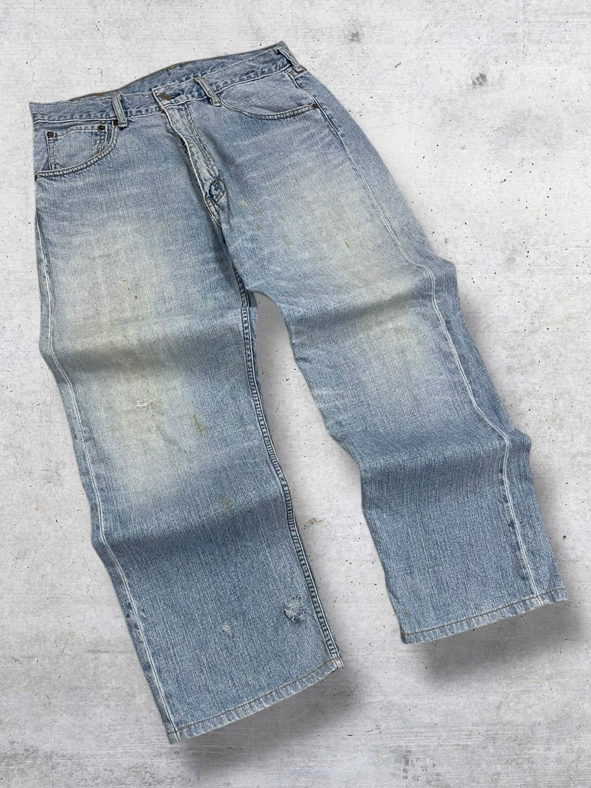 Levi's Vintage Clothing VINTAGE 503 LEVIS USA DESIGNER 90S OLD STAIN DISTRESS DENIM Size US 32 / EU 48 - 2 Thumbnail