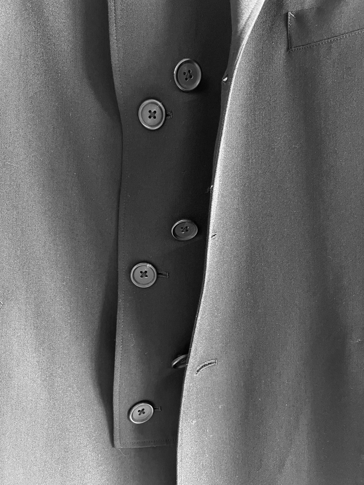 Yohji Yamamoto Yohji Yamamoto Homme Gabardine Left Double Spare Stand Coat Size US S / EU 44-46 / 1 - 8 Thumbnail
