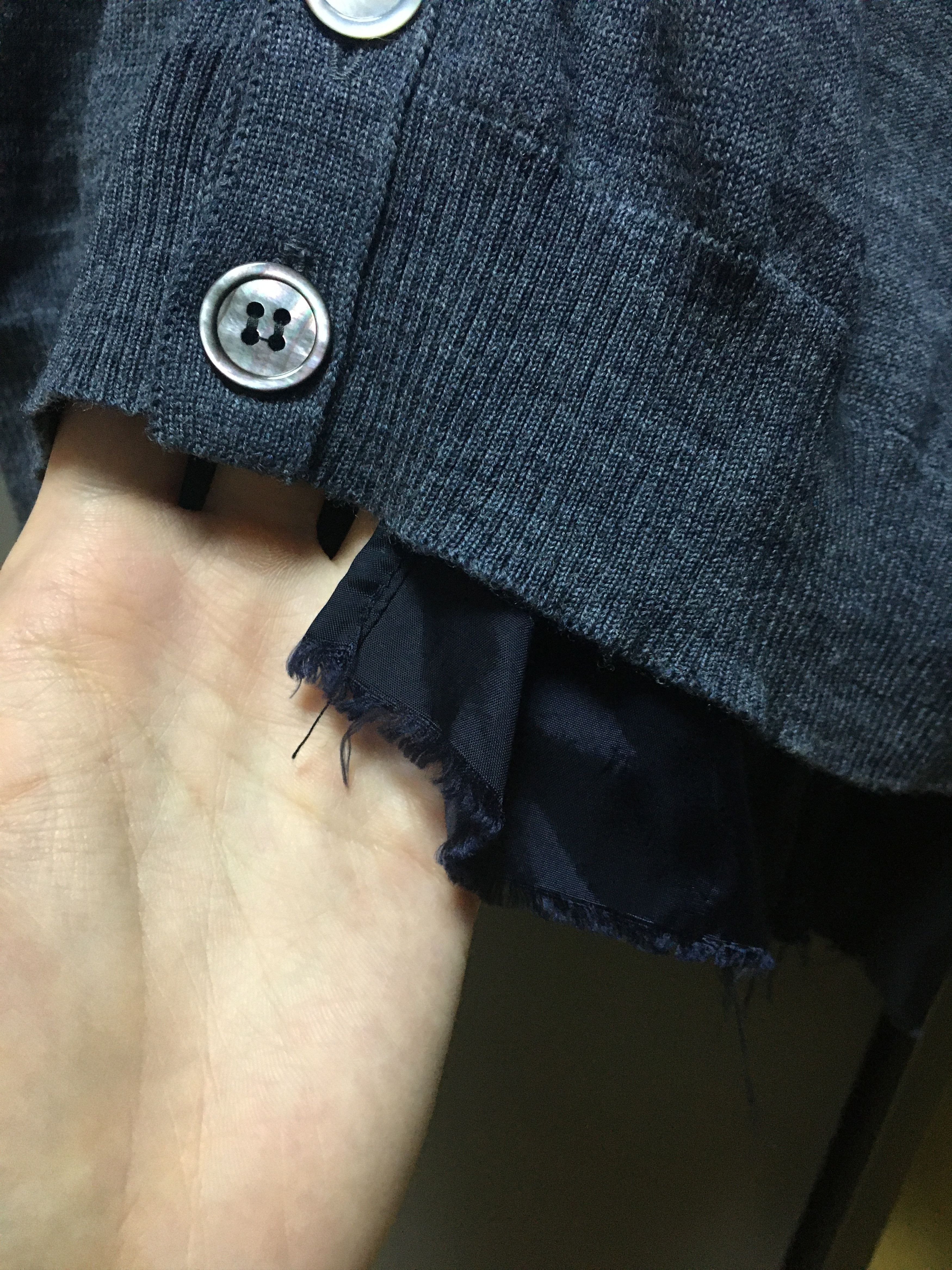Undercover Undercoverism Deconstructed Cupra-Lined Wool Long Cardigan Size US M / EU 48-50 / 2 - 8 Thumbnail