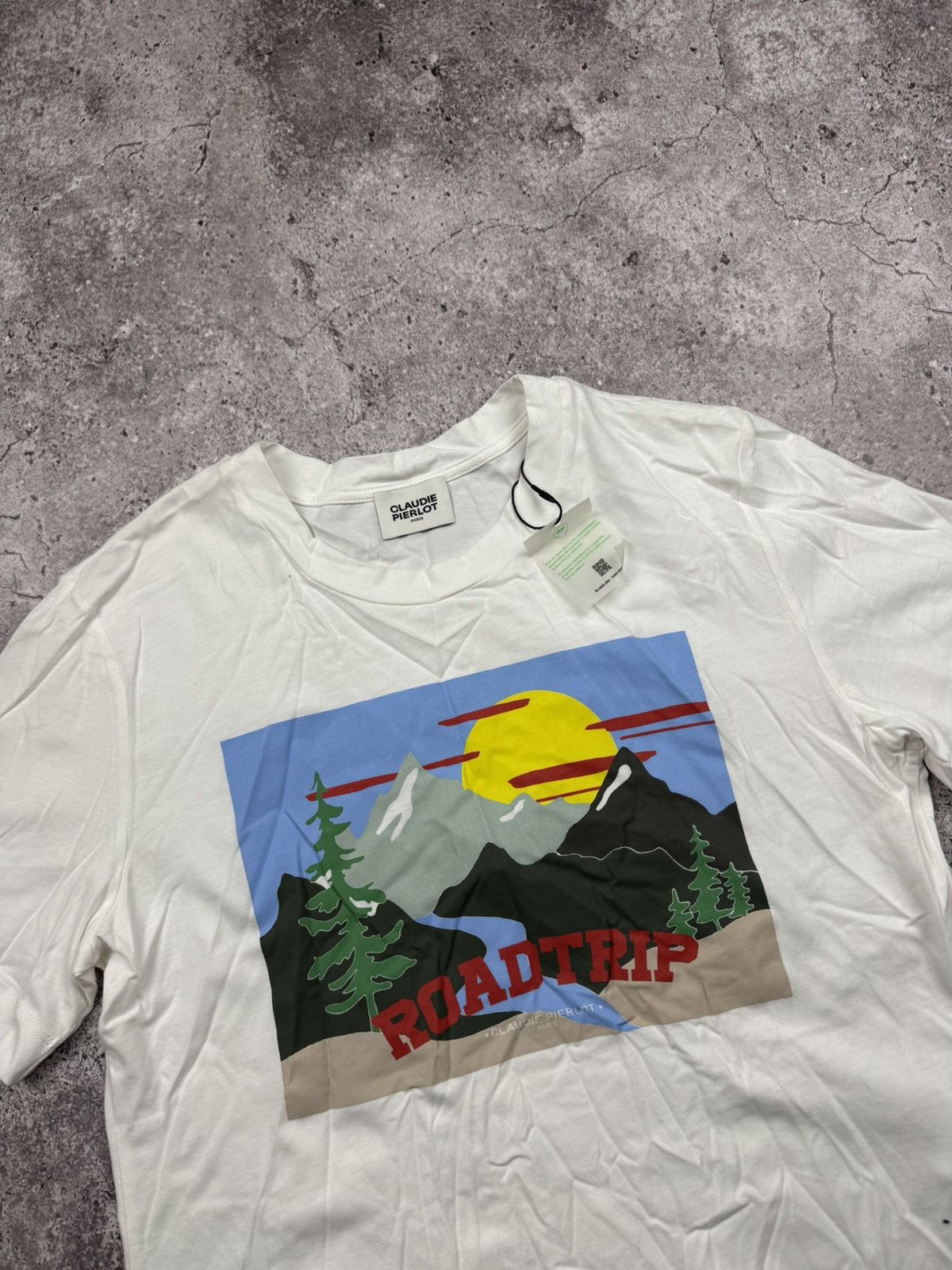 Japanese Brand NEW CLAUDIE PIERLOT PARIS ROADTRIP T SHIRT Size S / US 4 / IT 40 - 2 Thumbnail