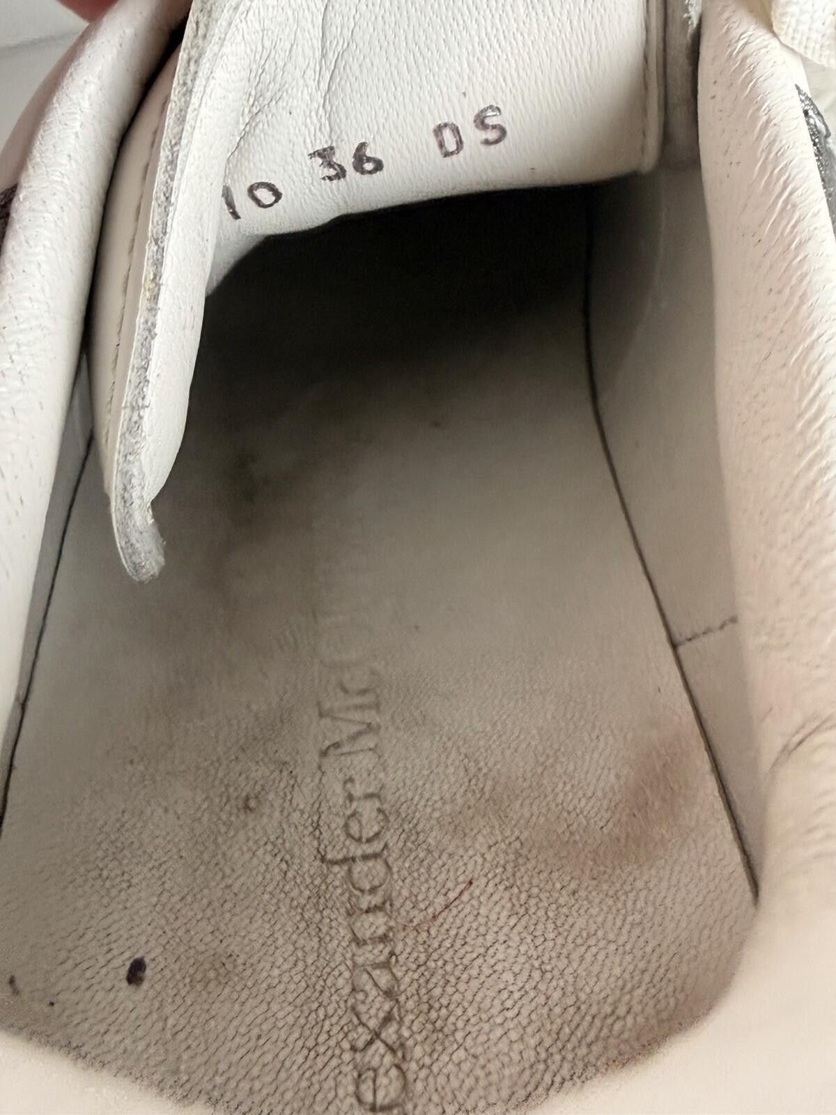 Alexander McQueen Alexander McQueen Oversized Sneakers White Metallic Silver Size US 8 / EU 41 - 5 Thumbnail