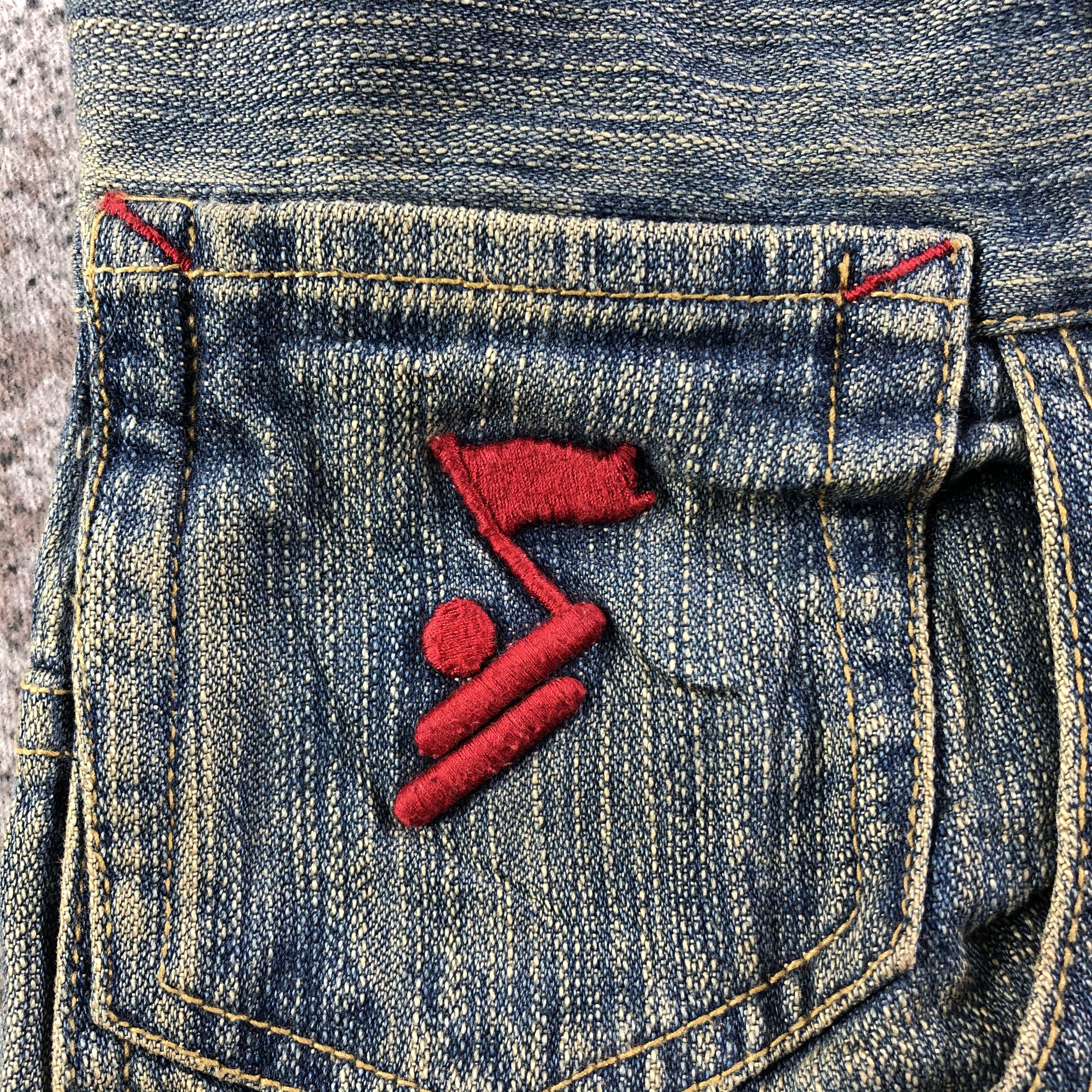 Japanese Brand Vintage Welcome To The Hood Baggy Jeans Printed Denim Size US 38 / EU 54 - 8 Thumbnail