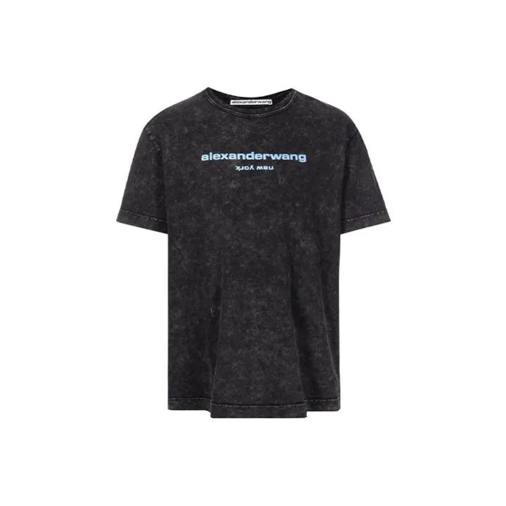 Alexander Wang Alexander Wang SS22 Logo Print Cotton Tee 0079 Size S / US 4 / IT 40 - 1 Thumbnail
