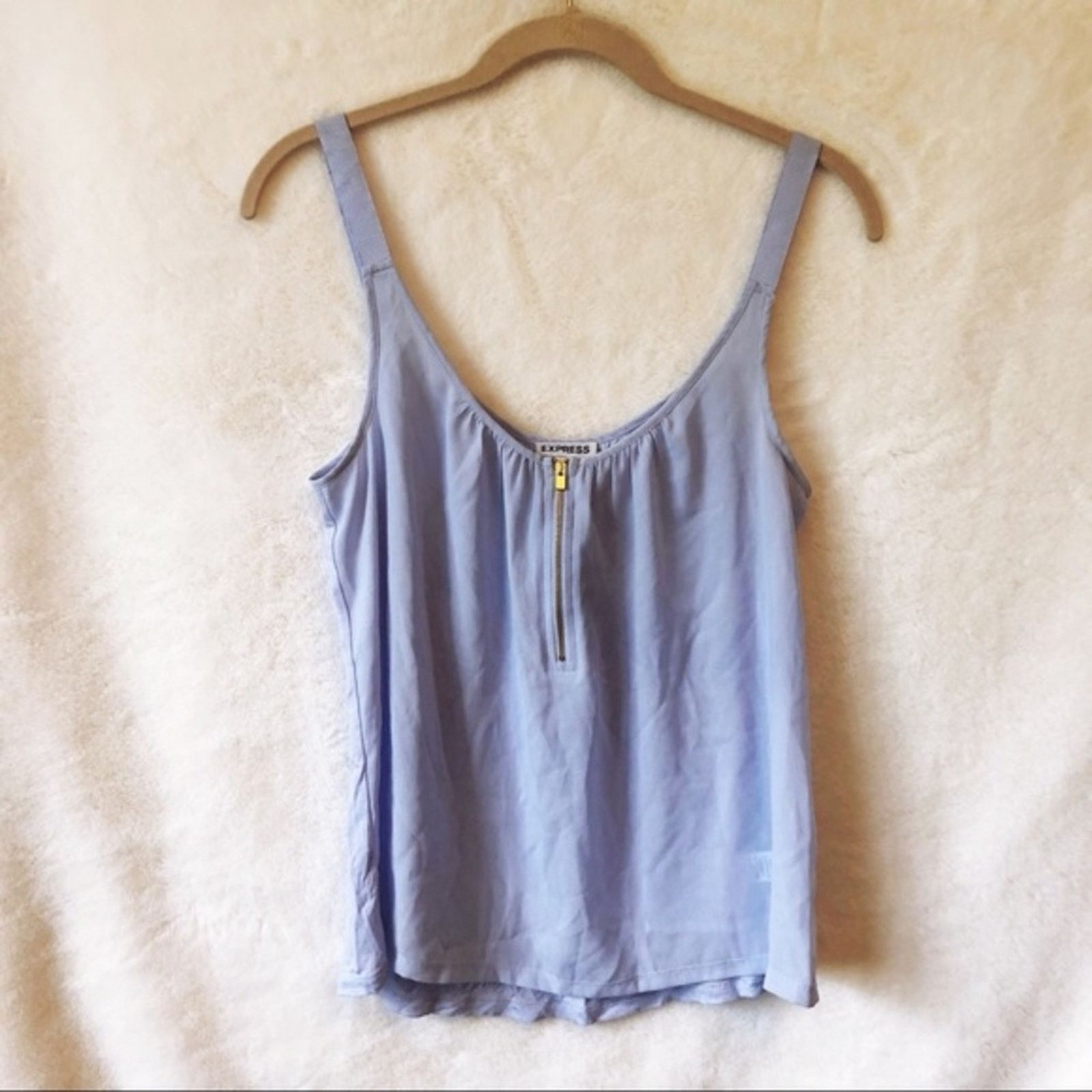 Express Express Lavender Front Zip Tank Size S / US 4 / IT 40 - 1 Thumbnail