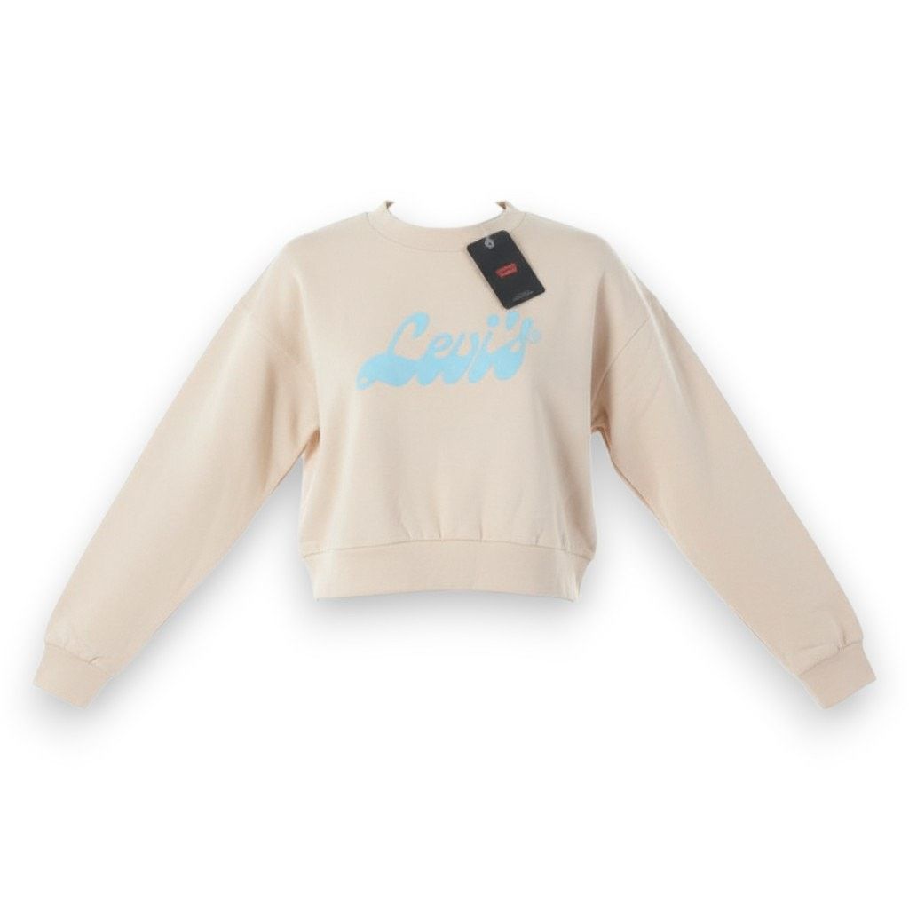 Levi's Levi's Peach Pink Graphic Logo Cropped Sweatshirt Medium Size M / US 6-8 / IT 42-44 - 1 Thumbnail