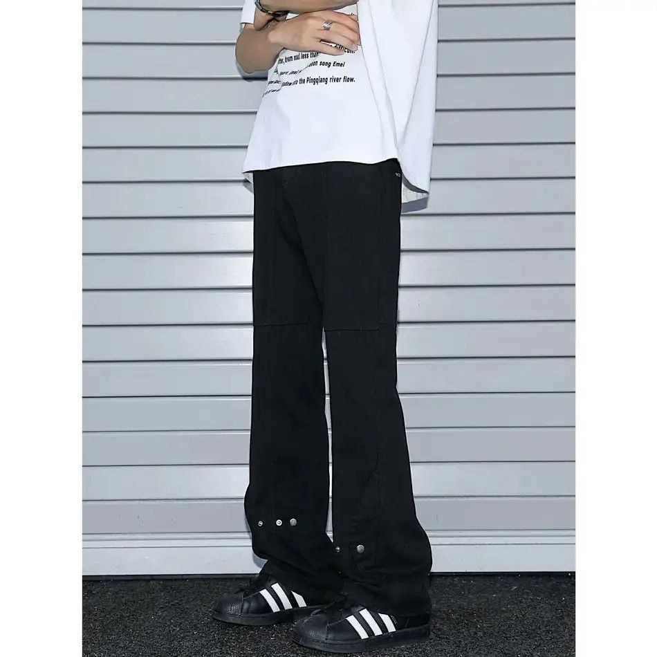 Japanese Brand Retro loose casual micro flared jeans Size US 30 / EU 46 - 4 Thumbnail