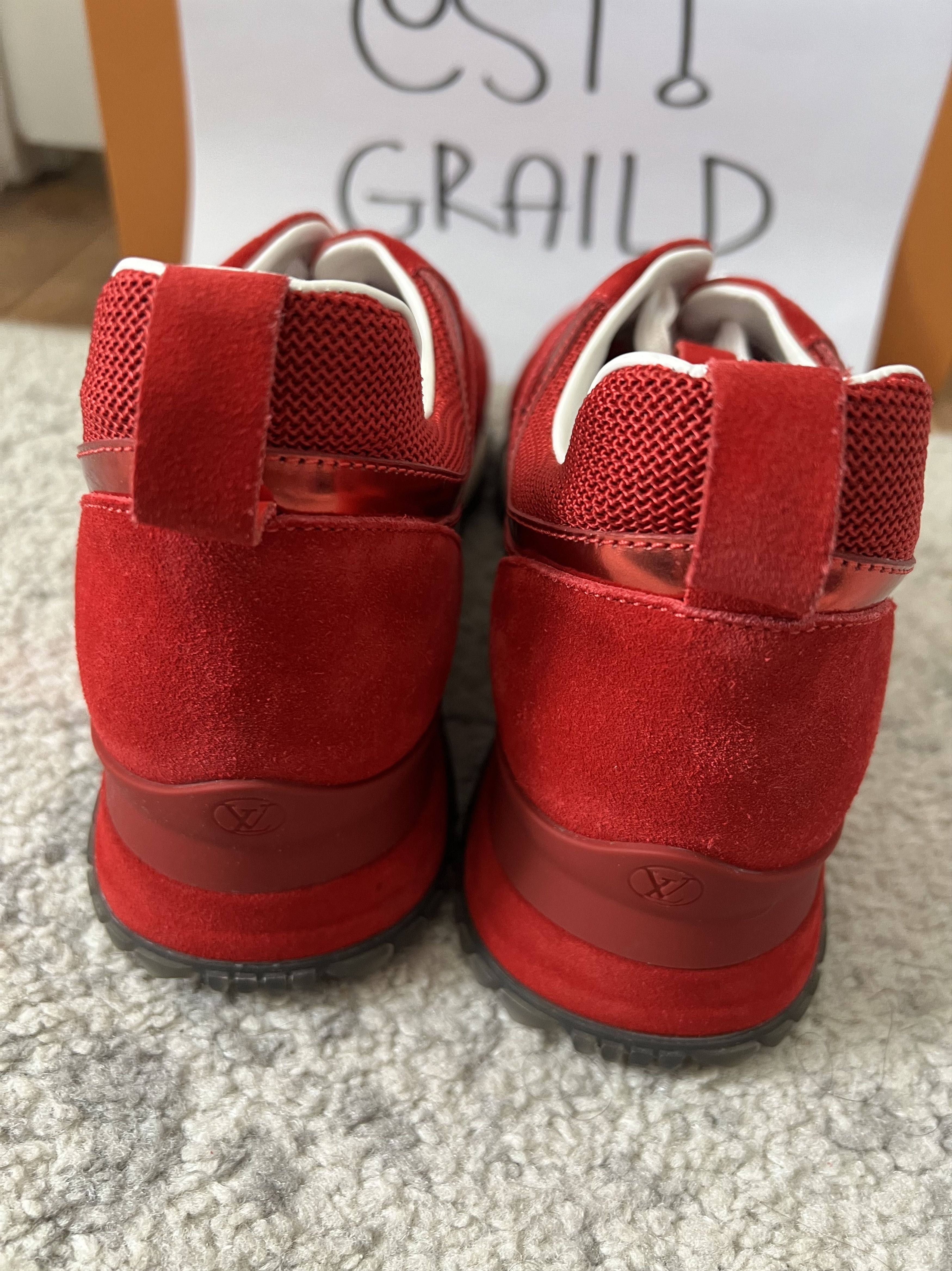 Louis Vuitton Suede Calfskin Run Away Platform Sneakers