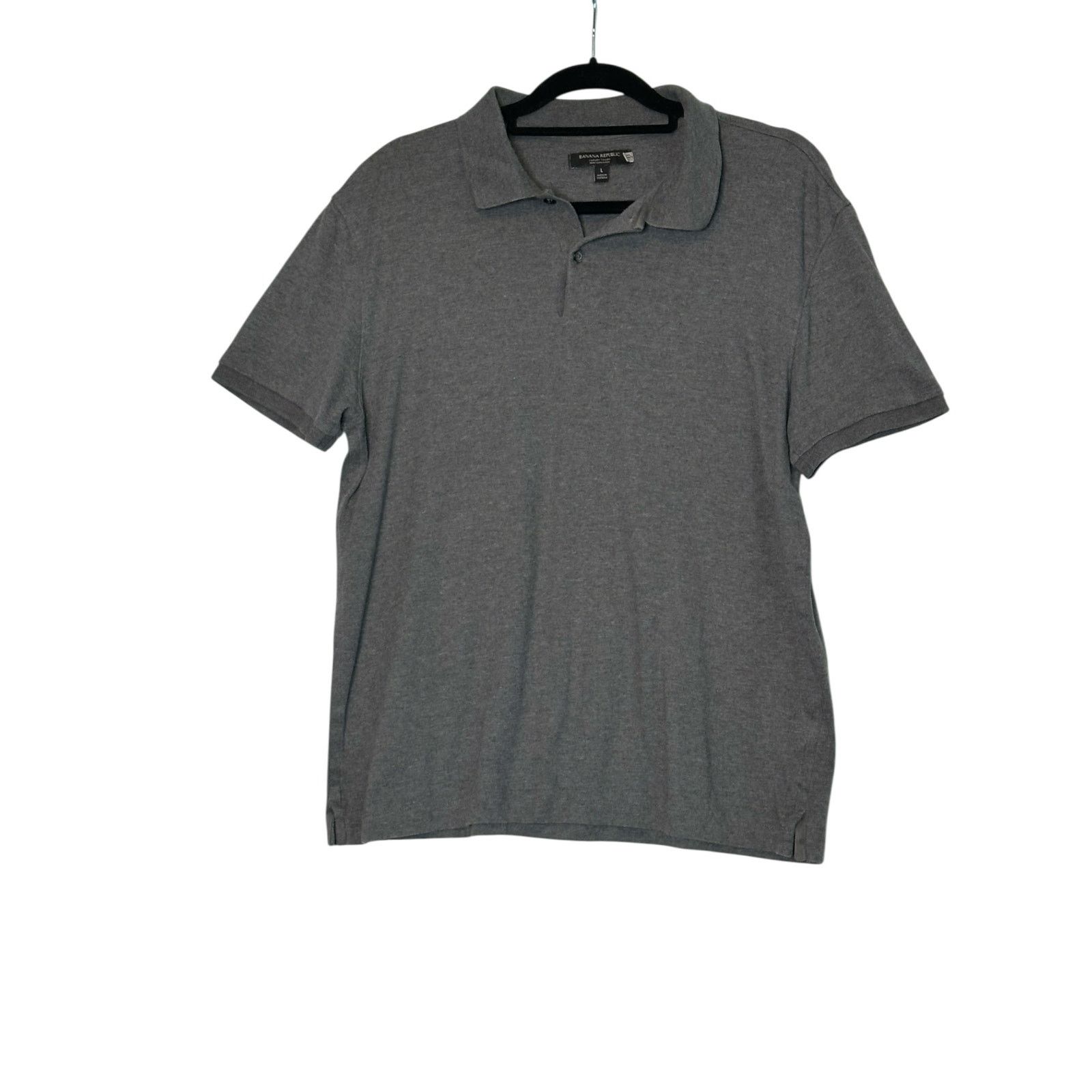 Banana Republic Banana Republic gray short sleeves polo shirt size Large Size US L / EU 52-54 / 3 - 5 Thumbnail