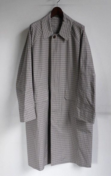 Auralee FINX WEATHER CHECKED COAT | Grailed