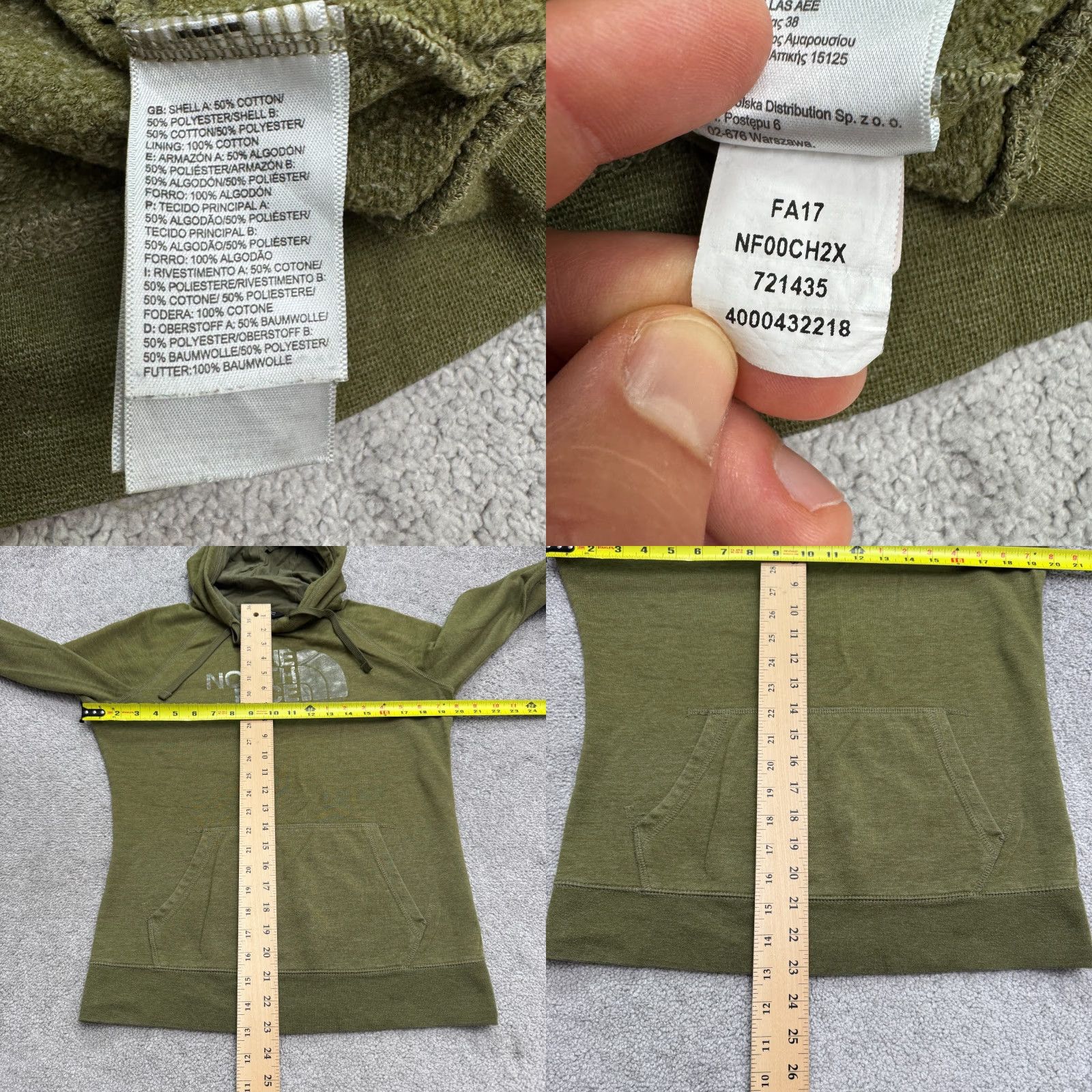 The North Face The North Face Hoodie Medium green Metallic Logo Half Dome Sweatshirt Womens Size M / US 6-8 / IT 42-44 - 8 Thumbnail