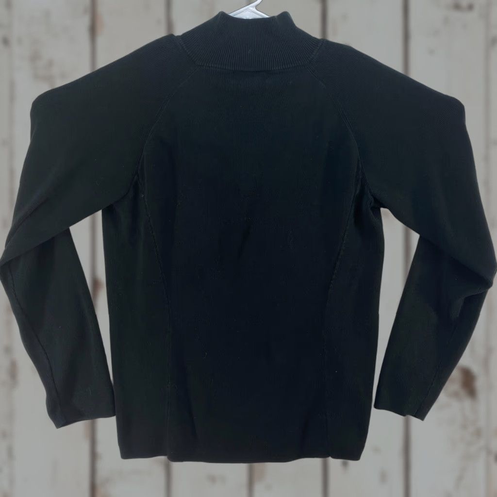 VTG Polo Ralph Lauren Black 1/4 Zip Sweater Mock Neck XL Polo Jeans Company Shirt Mens