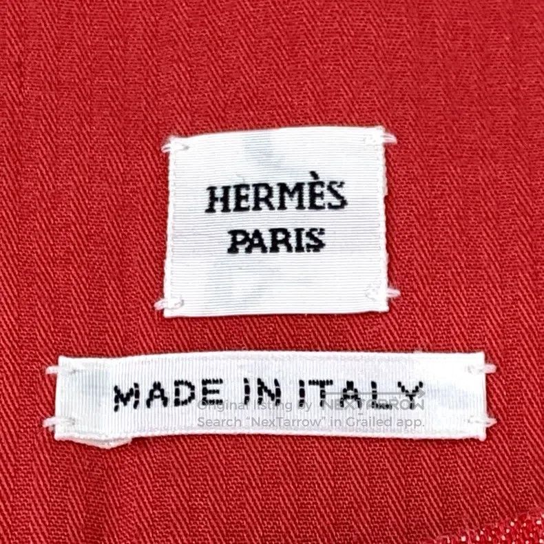Hermes Hermes Red Cotton Sleeveless Single Button Round Collar De Size XS / US 0-2 / IT 36-38 - 6 Thumbnail