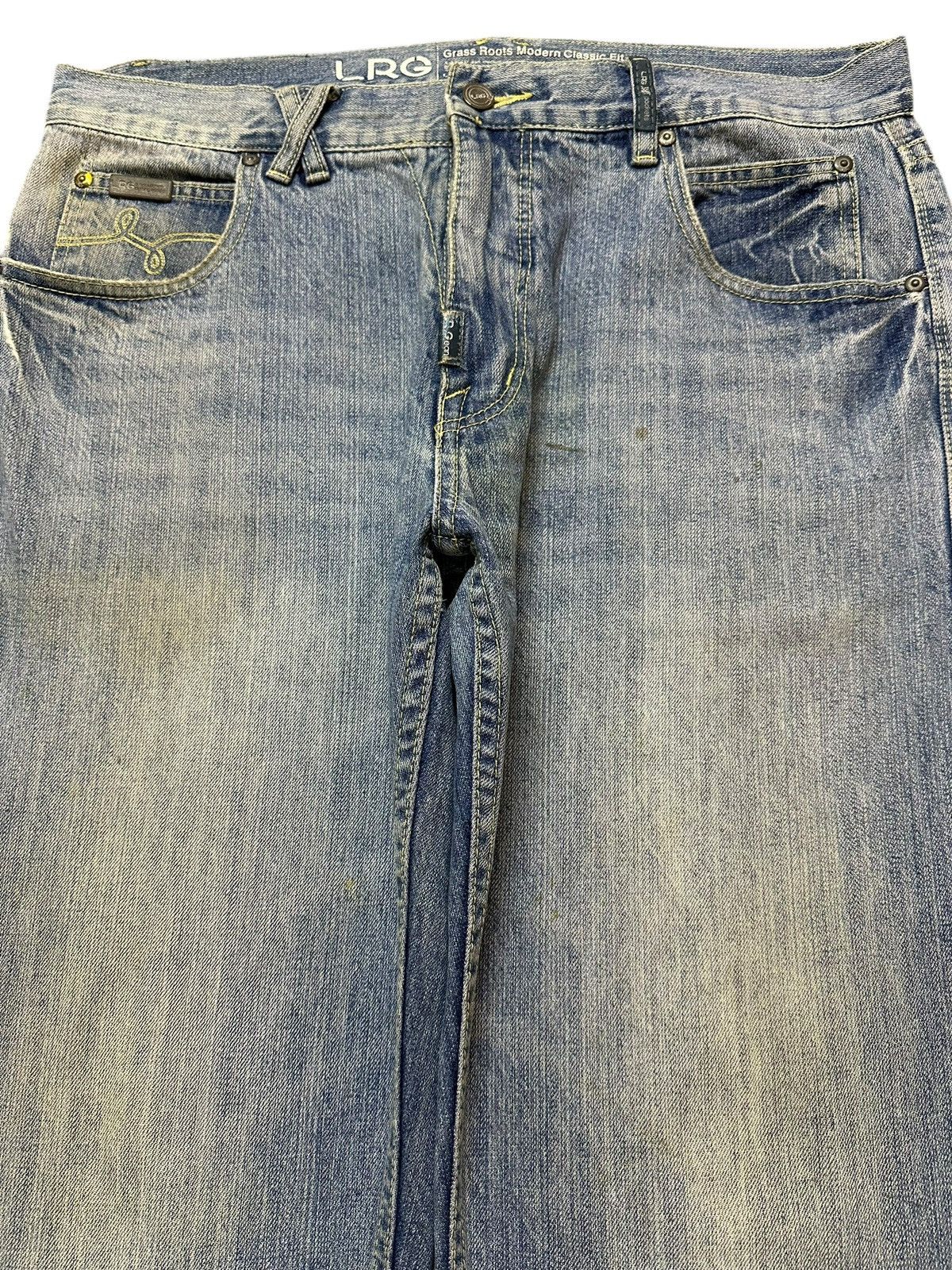 Sugar Cane Vintage Japanese Brand Mud Faded Wash Style Baggy Jeans Size US 36 / EU 52 - 3 Thumbnail