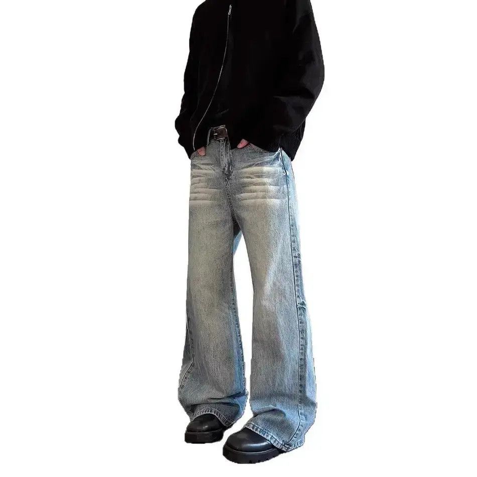 Japanese Brand Retro straight leg wide leg slightly flared jeans Size US 32 / EU 48 - 5 Thumbnail
