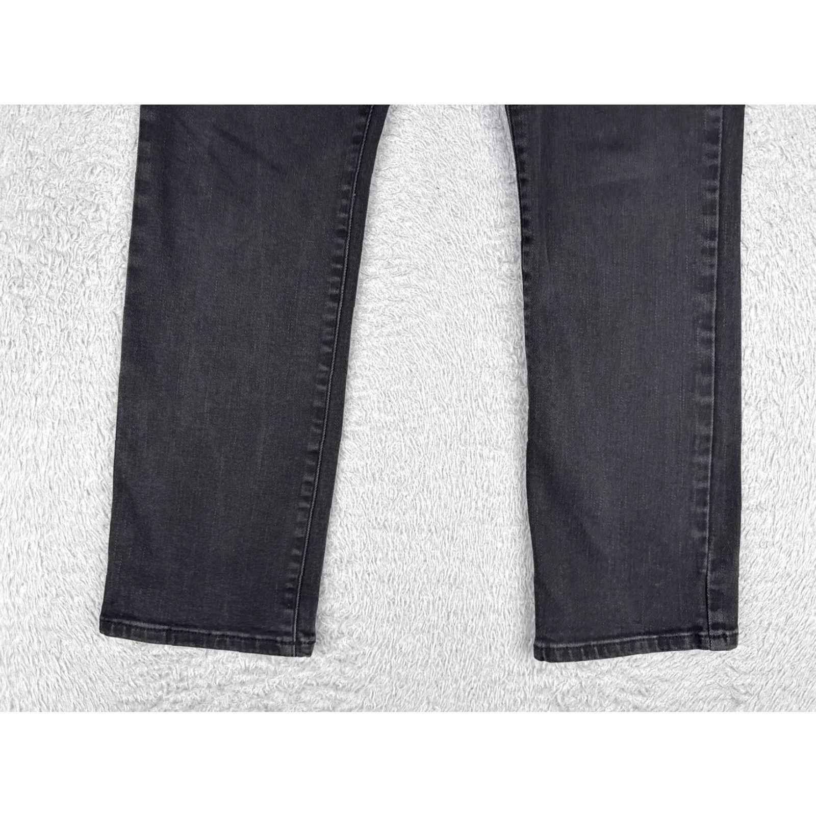 Vintage St. John's Bay Jeans Womens 4P Black Denim Straight Leg Petite Casual 5-Pocket Size 27" / US 4 / IT 40 - 2 Thumbnail