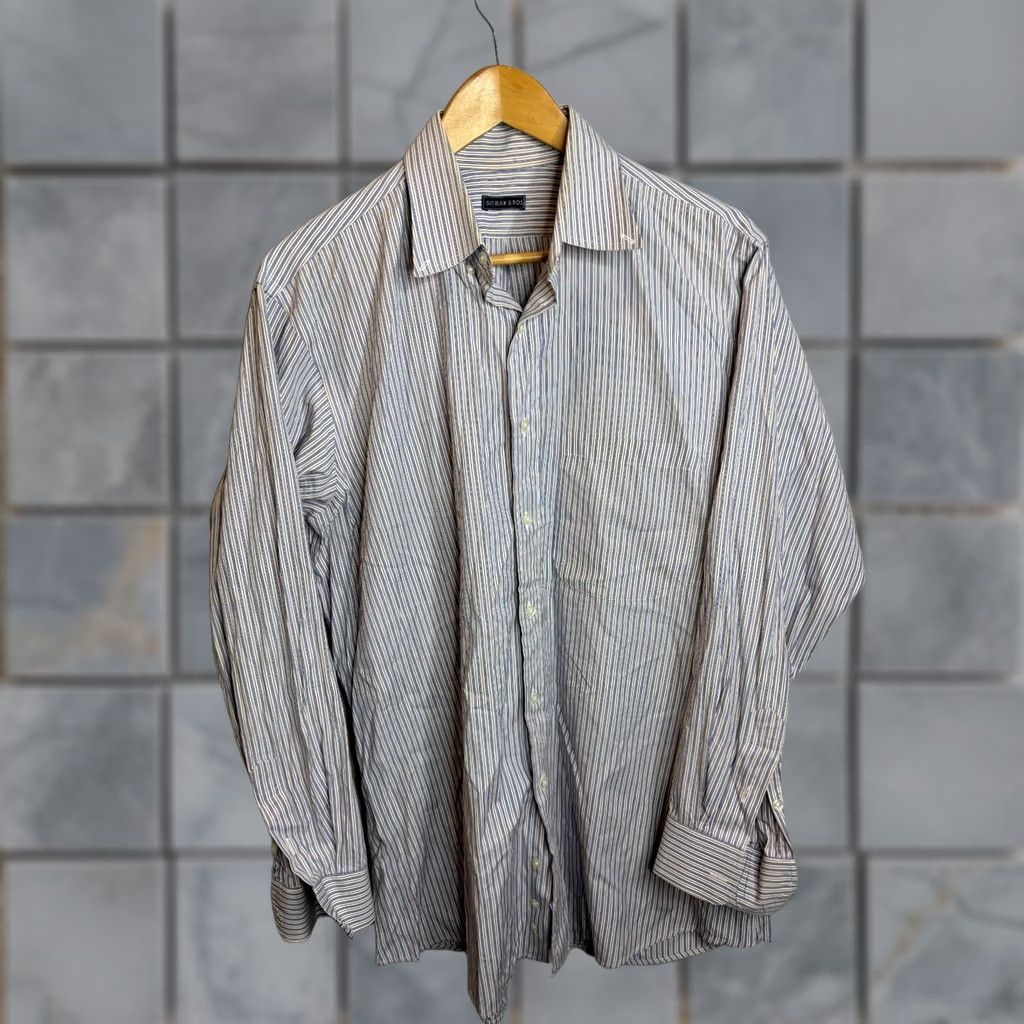 Vintage Gitman Bros Shirt Button Down Long Sleeve 17.5 USA Pinstripe 952 Size US XXL / EU 58 / 5 - 1 Thumbnail