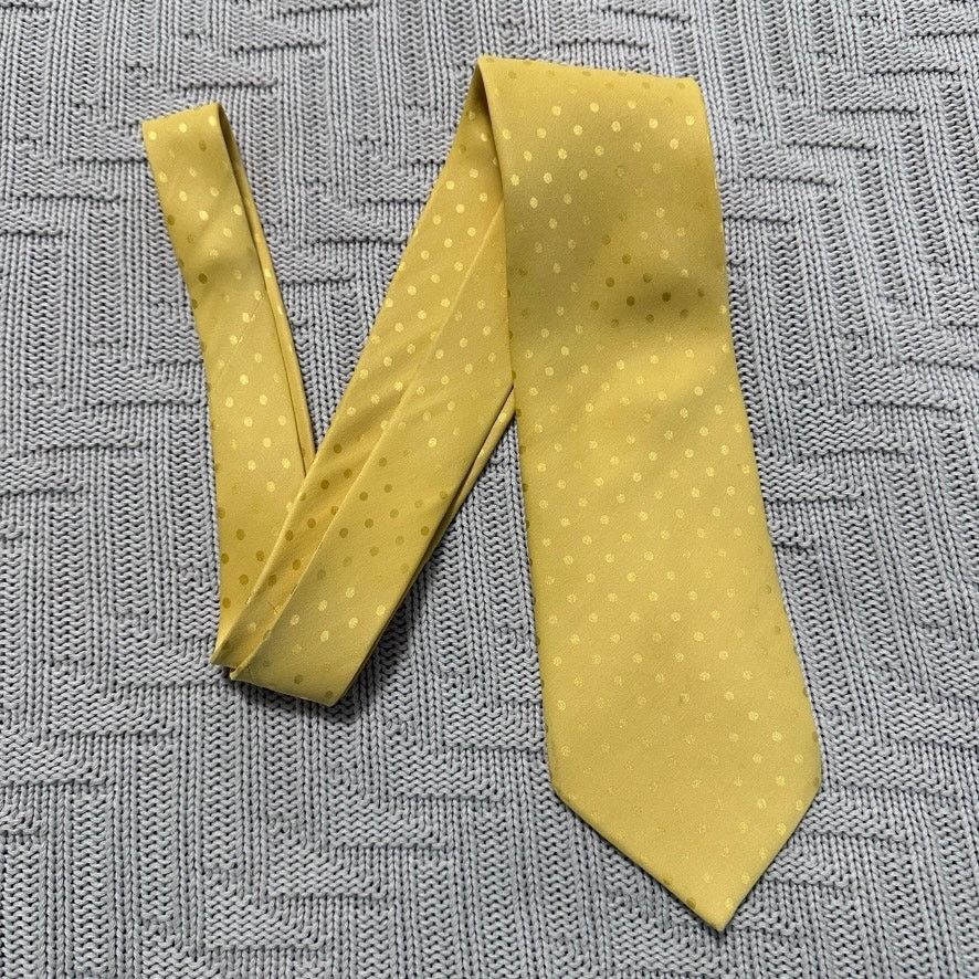 Cerruti 1881 Cerruti 1881 yellow monotone polkadot silk tie Size ONE SIZE - 1 Thumbnail