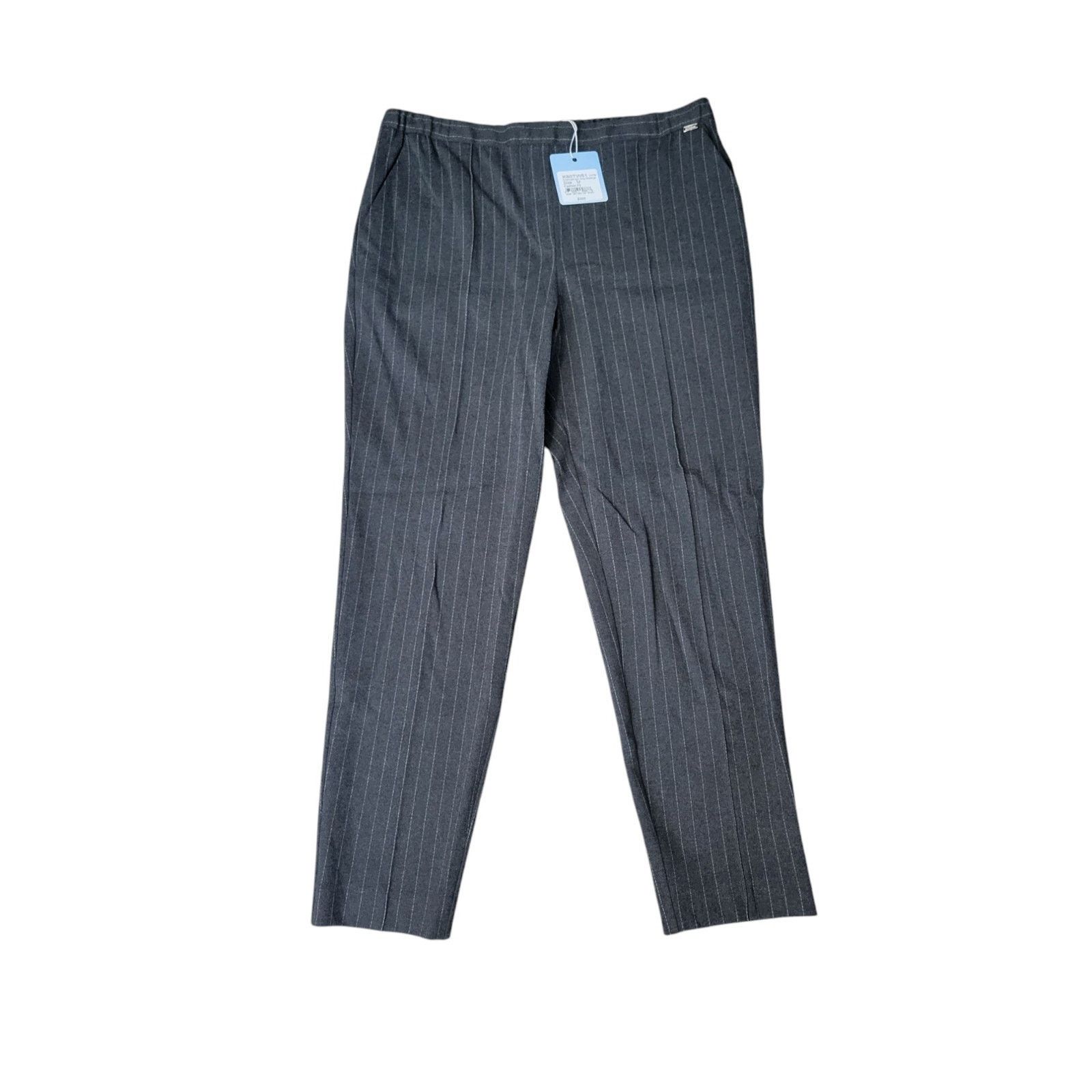 St. John ST John Sport Pants Sz M Gray Melange Stretch MSRP $395 Size 32" / US 10 / IT 46 - 4 Thumbnail