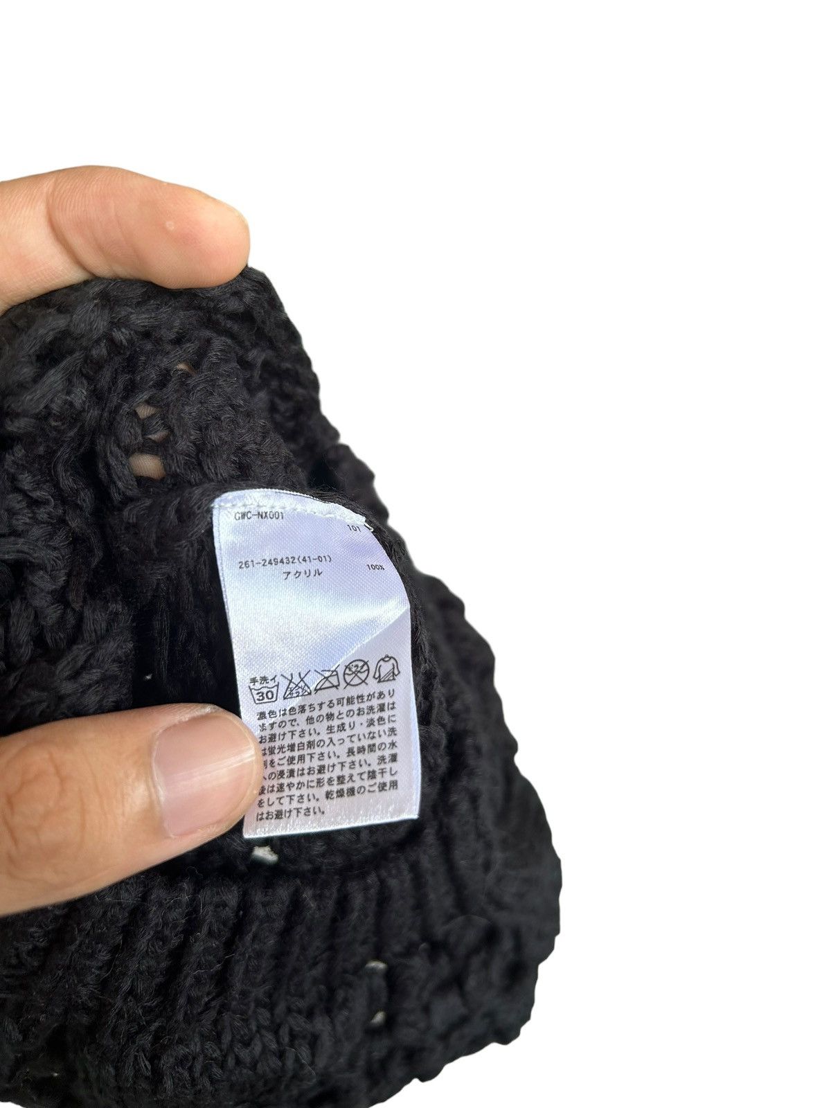 14th Addiction × Japanese Brand × Le Grande Bleu (L.G.B.) Punk Bondage Style Knitted Beanie Hats ☠️☠️ Size ONE SIZE - 6 Thumbnail