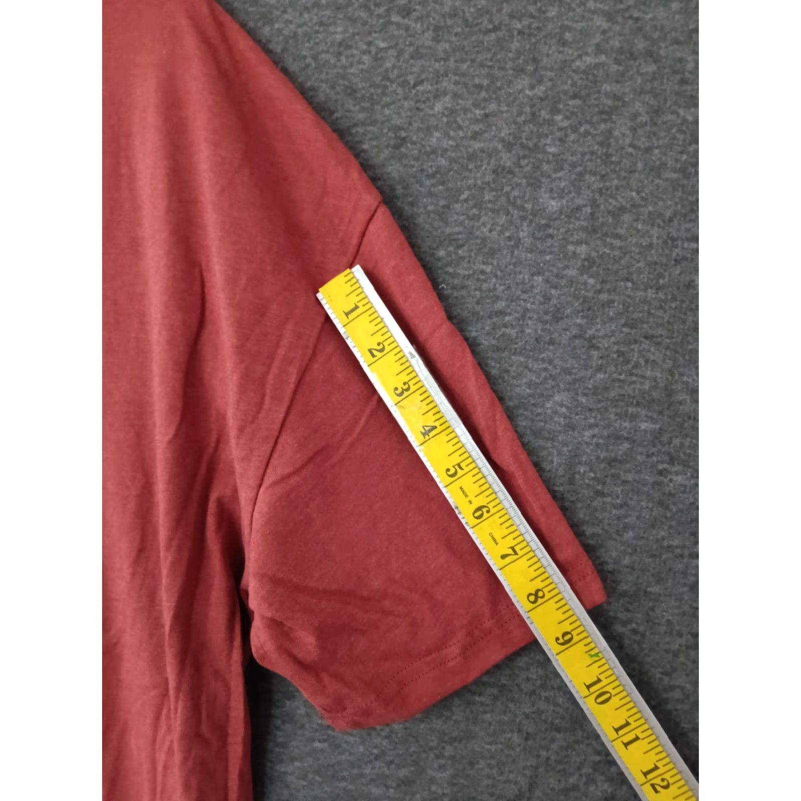 Next Level Next Level T-Shirt Men 2-Pack Crew Neck Burgundy Red 3XL Pocket Solid Summer Casual Shirt Mens Size US XXL / EU 58 / 5 - 5 Thumbnail