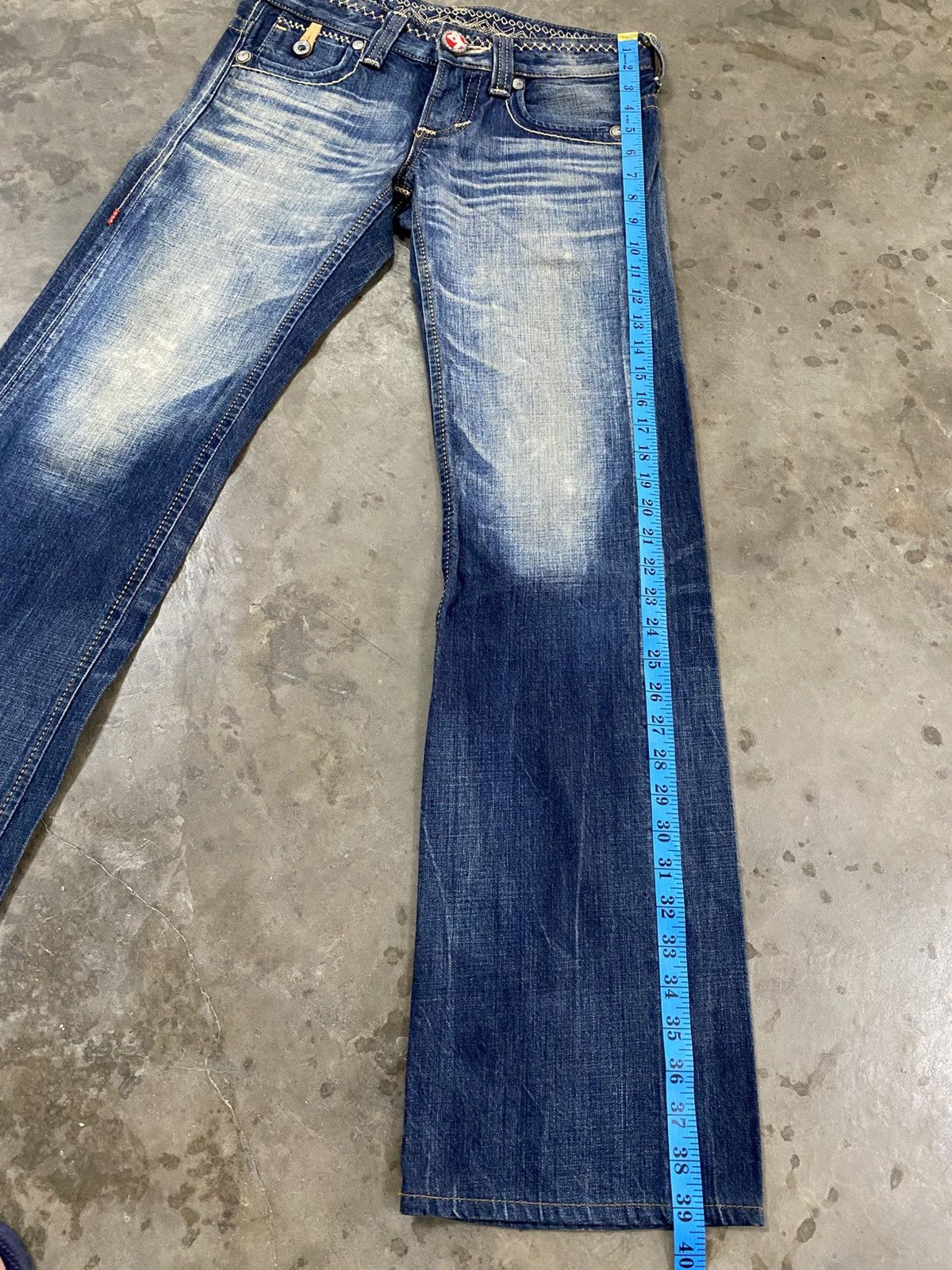 Tornado Mart Flare Jeans Japanese Edwin BTL515 Low Rise @302 Size US 28 / EU 44 - 17 Thumbnail