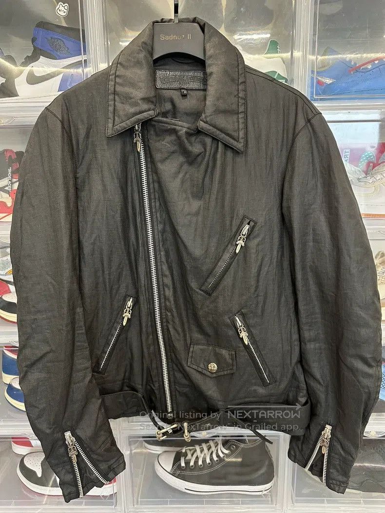 Chrome Hearts CHROME HEARTS Size L Wax cloth motorcycle jacket Size US L / EU 52-54 / 3 - 3 Thumbnail