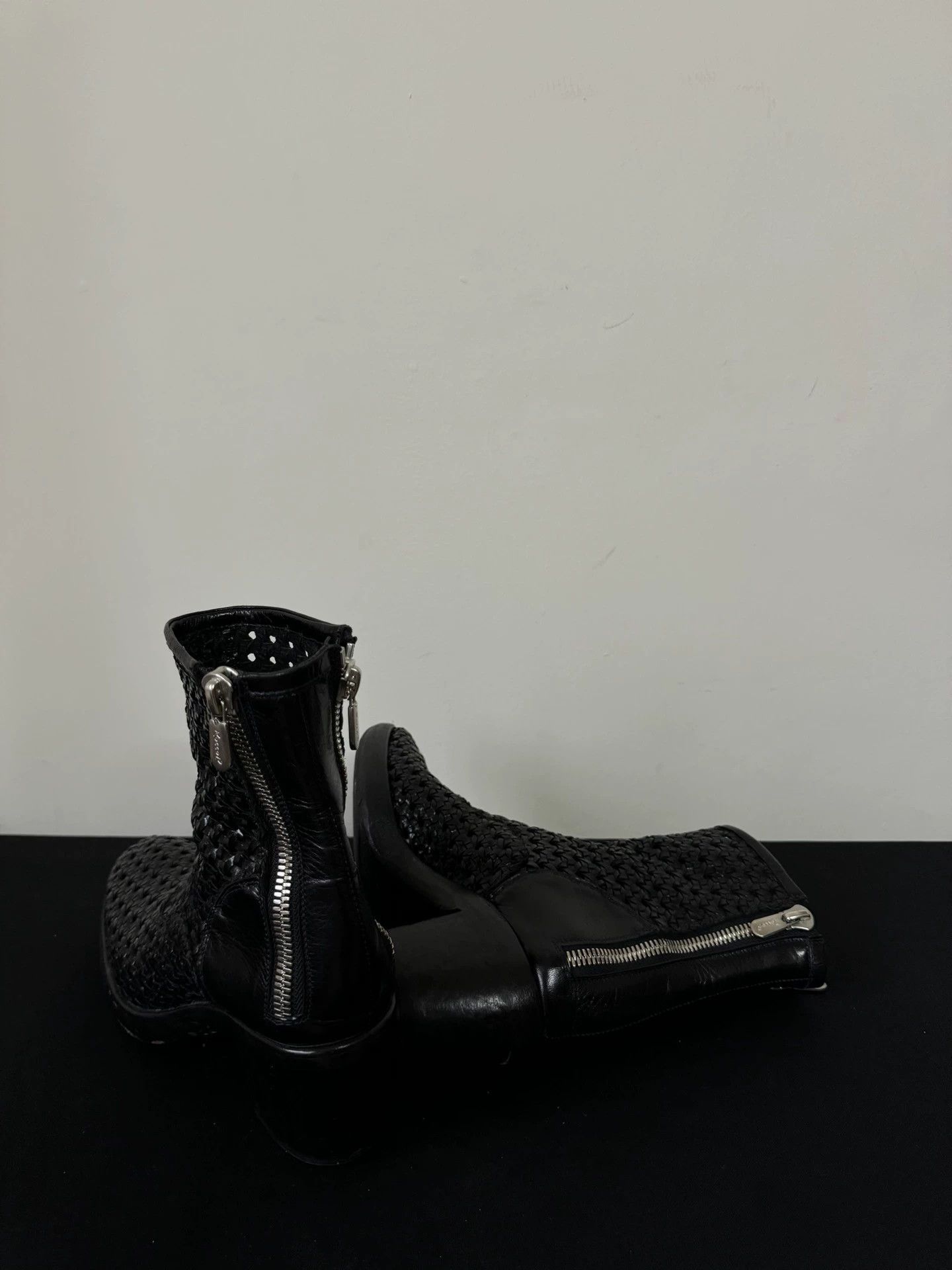RoccoP RoccoP Vintage Leather Ankle Boot Double Zipper Heel 37 Size US 6.5 / IT 36.5 - 3 Thumbnail