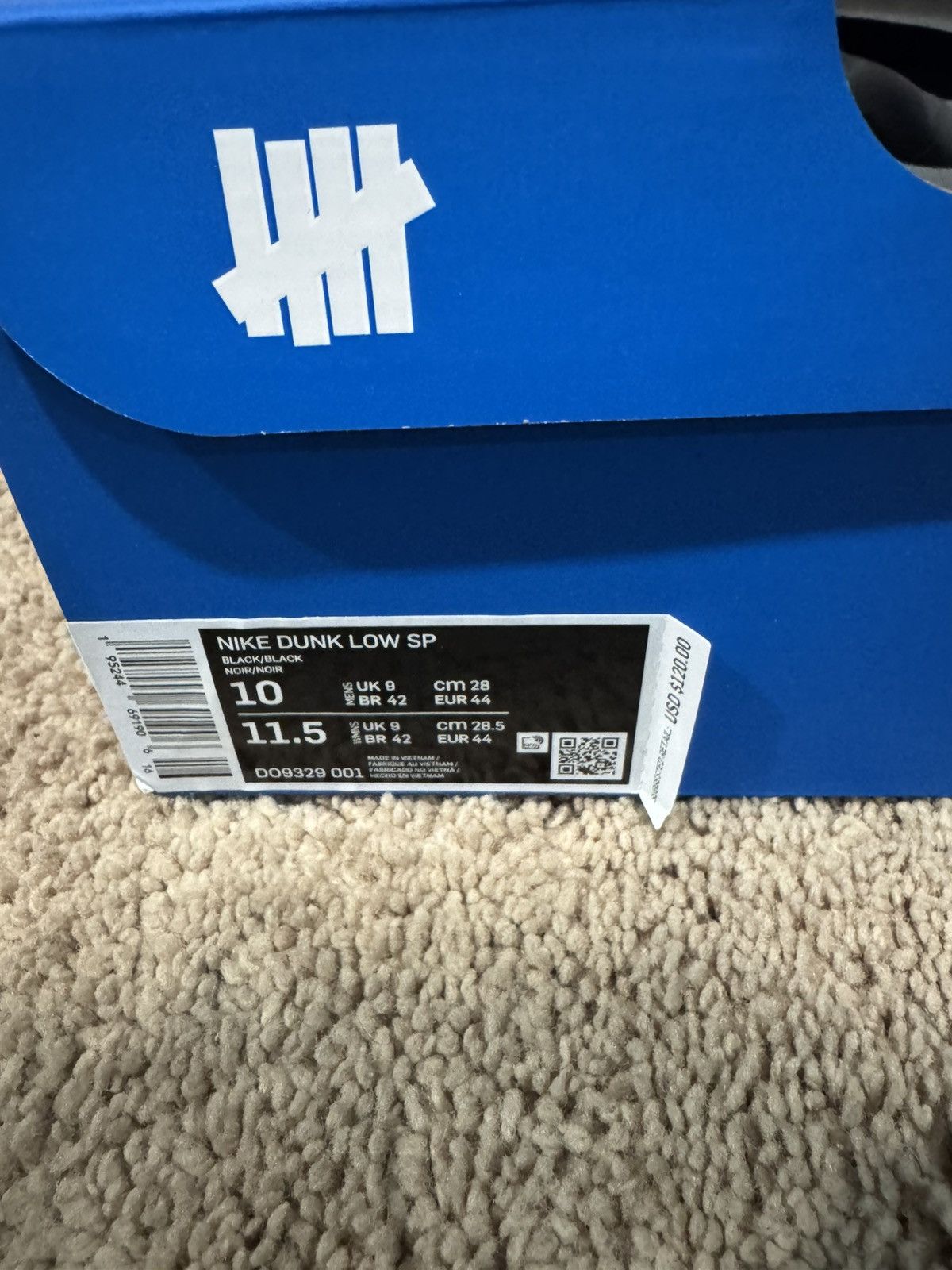 Nike × Undefeated Undefeated x Dunk Low, Dunk vs AF1 Size US 10 / EU 43 - 6 Thumbnail